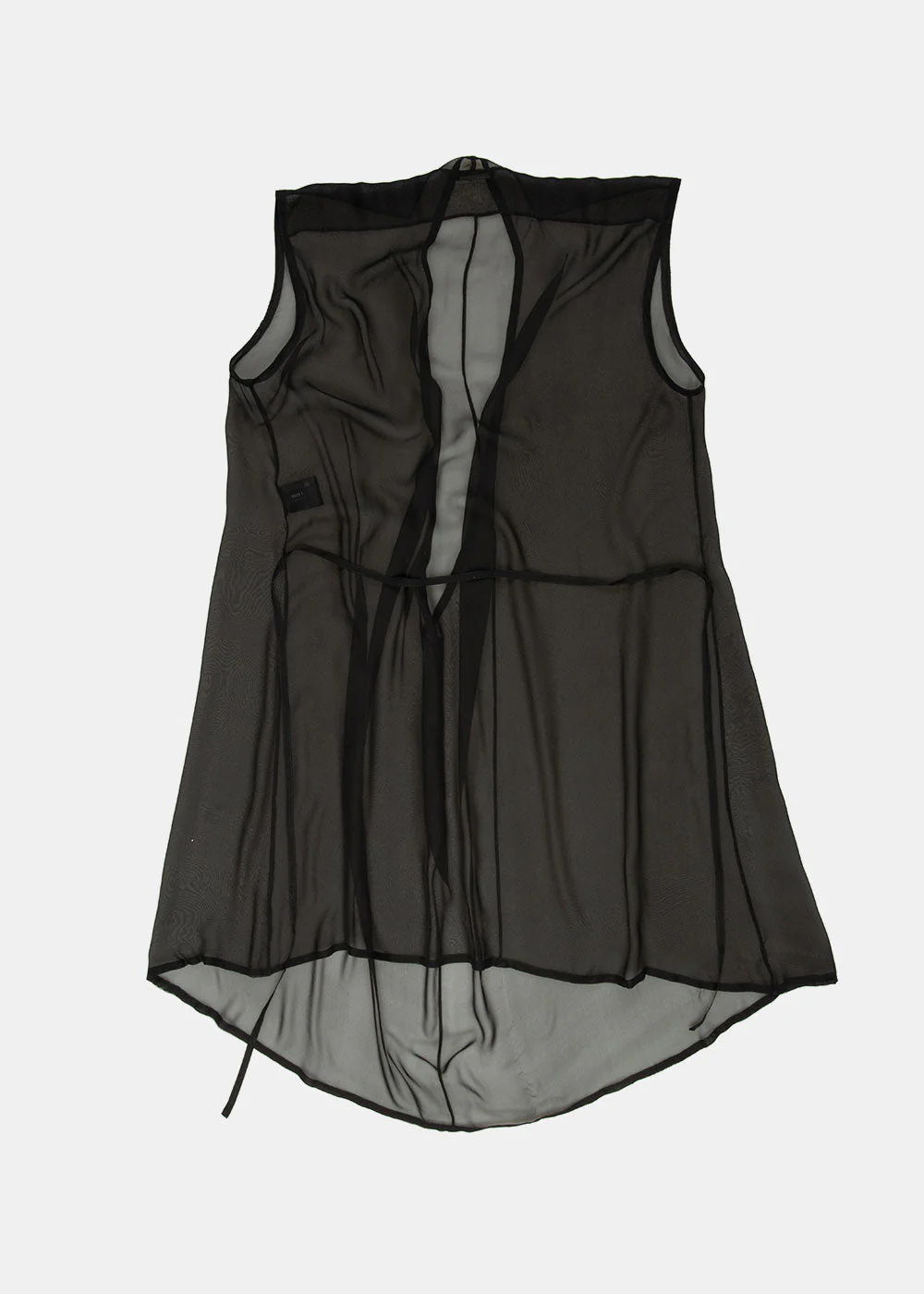 Ann Demeulemeester Transparent Sleeveless Dress - Black - Image 2