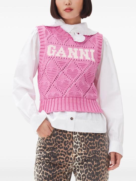Ganni Sweater - Rose Violet - Image 3