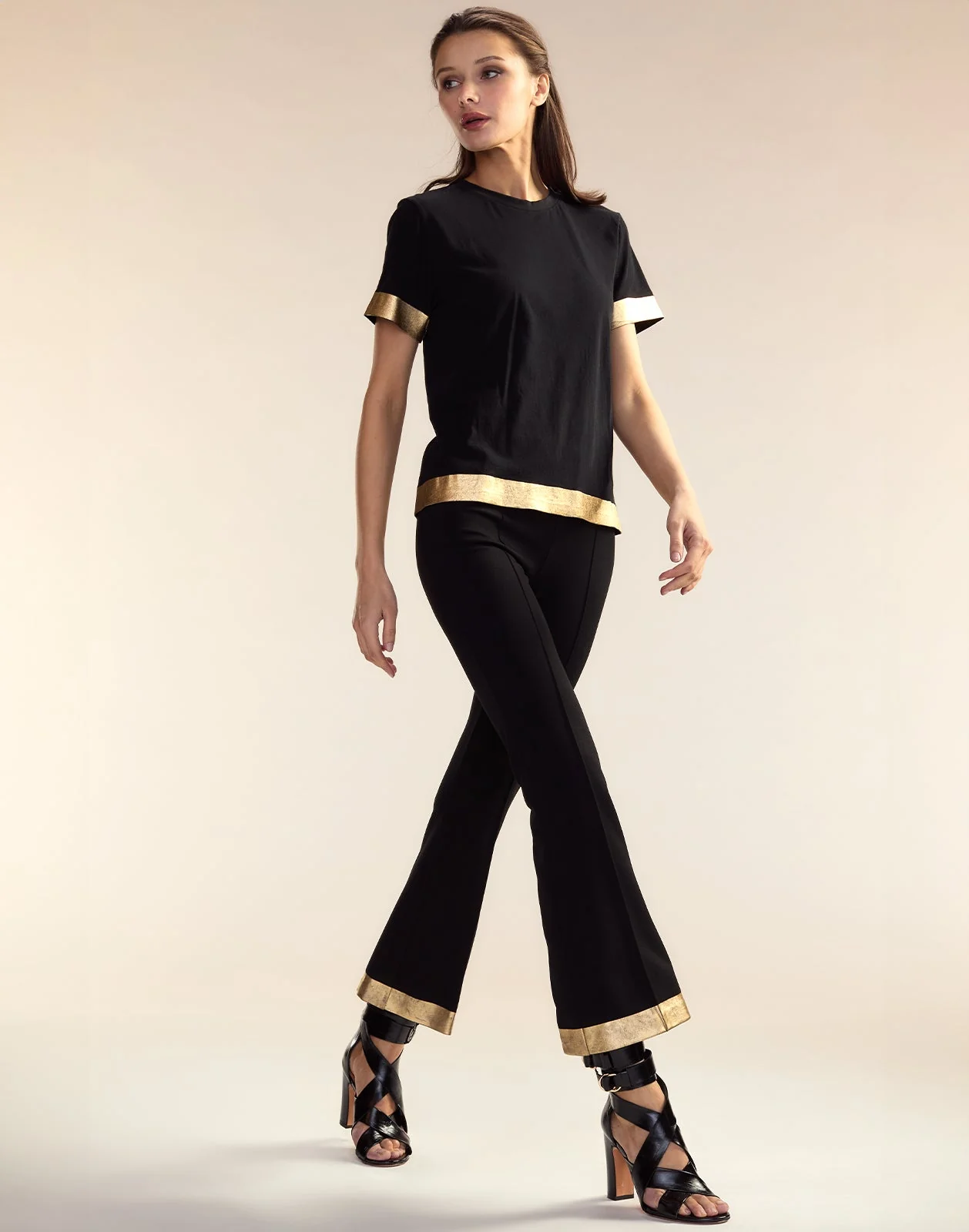 Cynthia Rowley Athena Cropped Pants - Black - Image 3