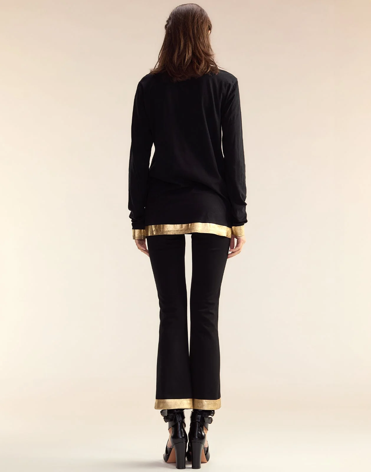 Cynthia Rowley Athena Cropped Pants - Black - Image 4