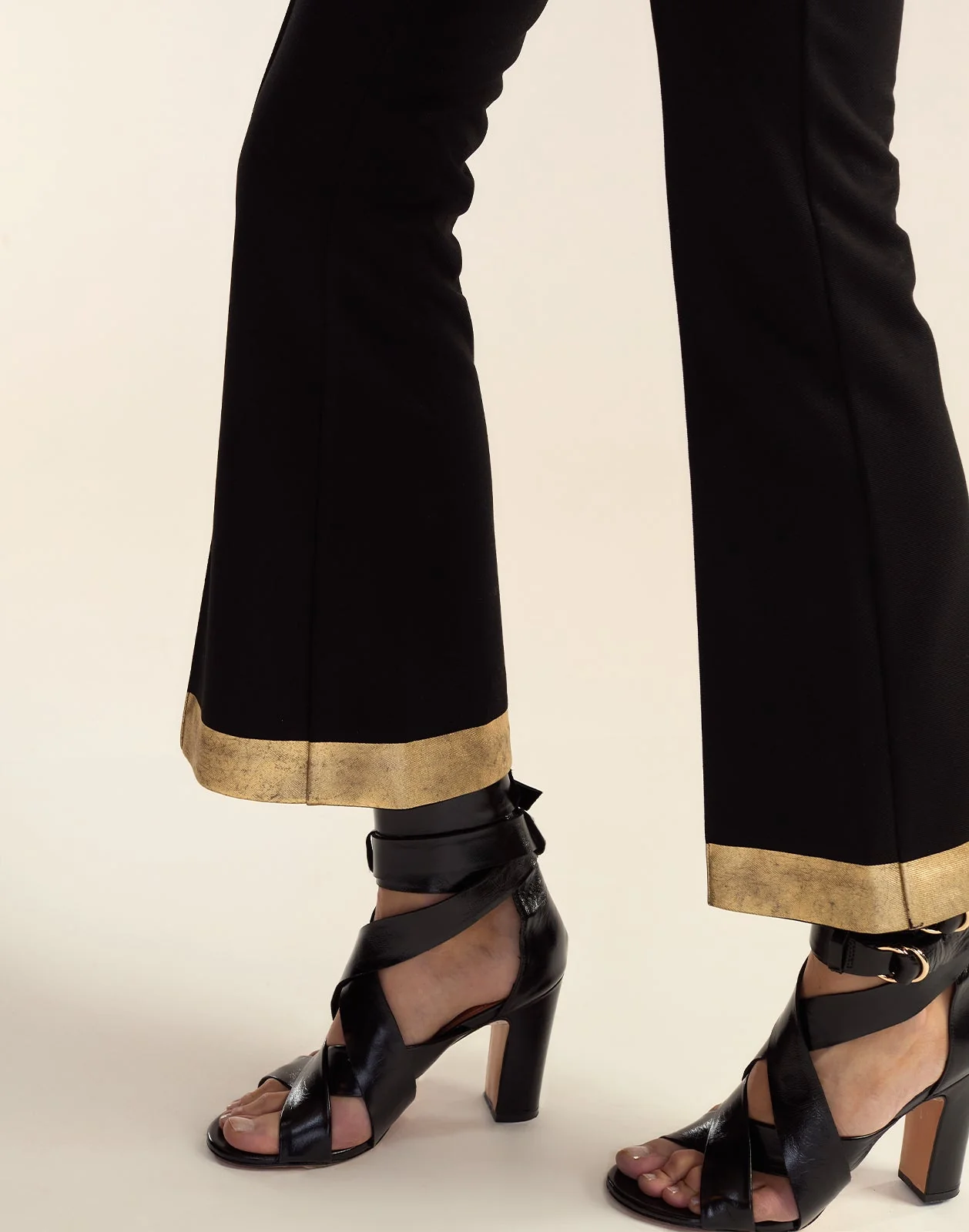 Cynthia Rowley Athena Cropped Pants - Black - Image 5
