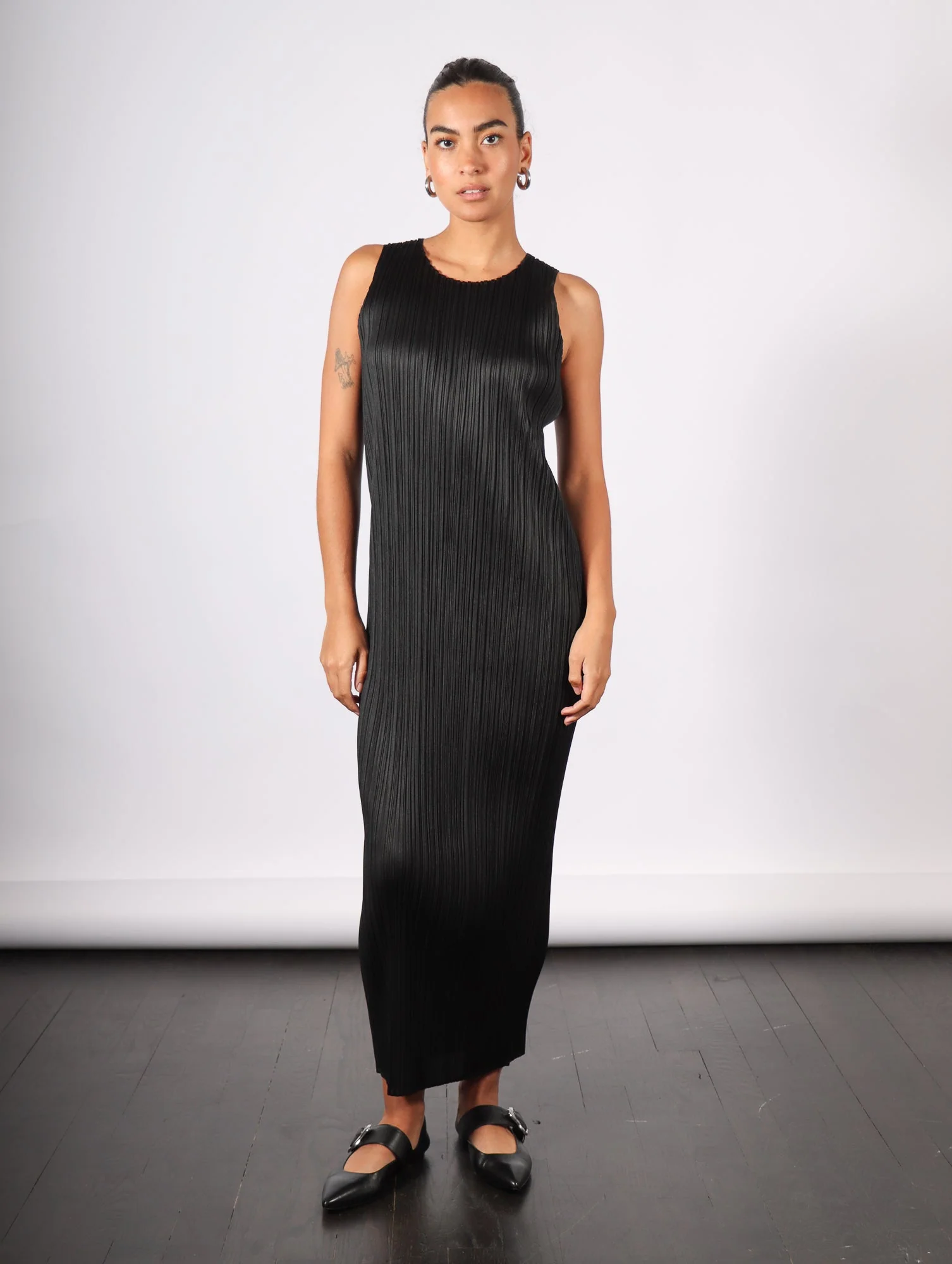 Pleats Please by Issey Miyake Basics Dress - Black - Image 11