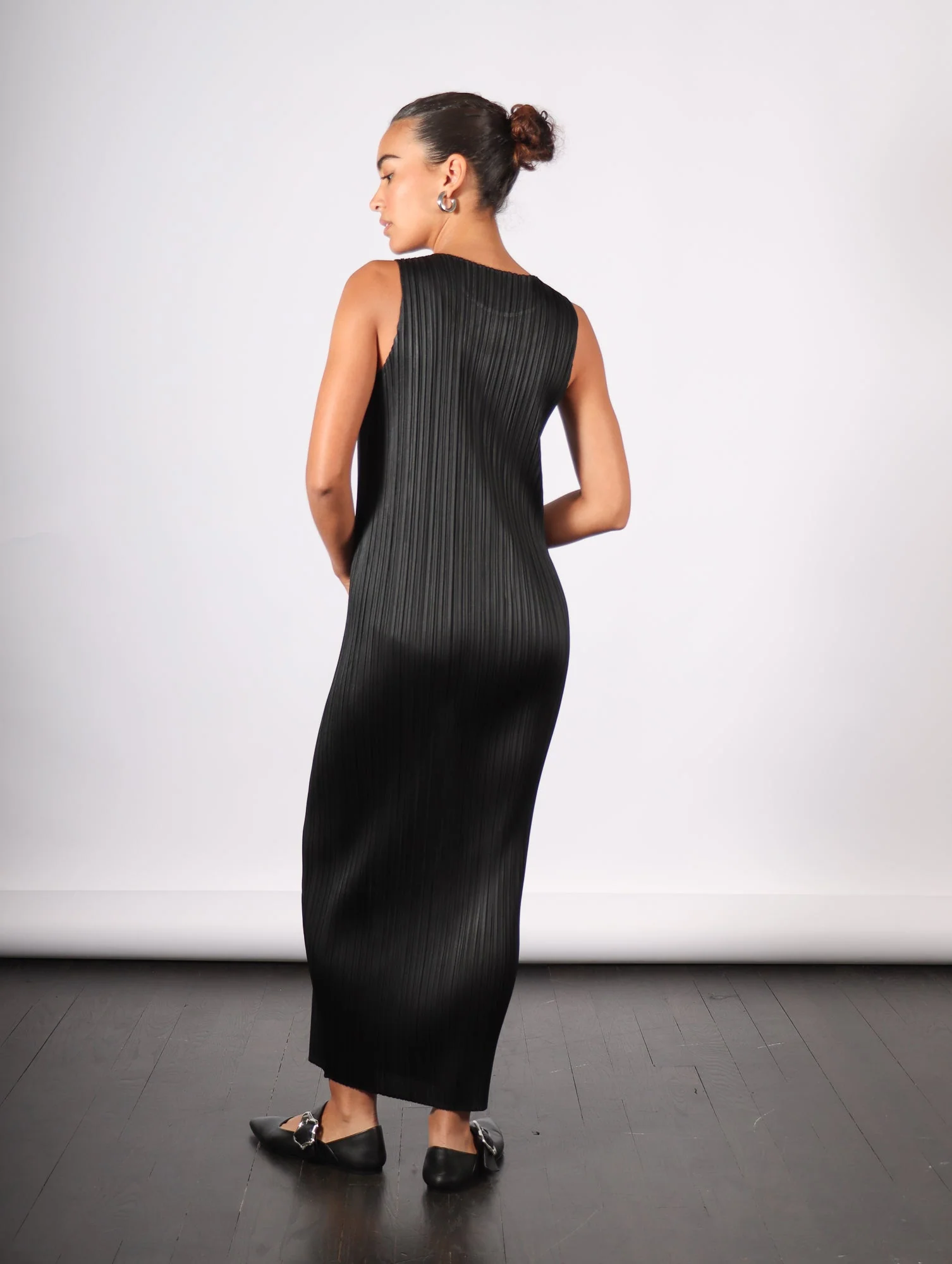 Pleats Please by Issey Miyake Basics Dress - Black - Image 4