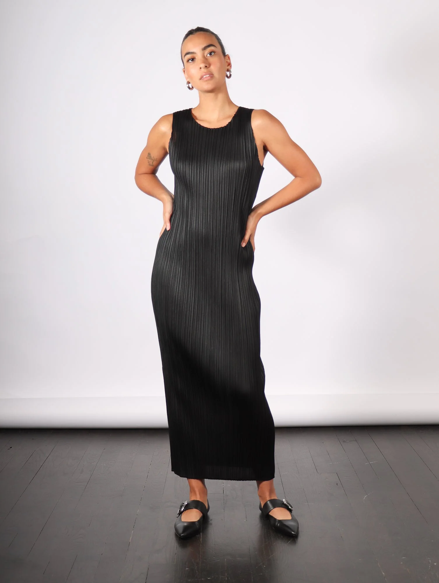Pleats Please by Issey Miyake Basics Dress - Black - Image 6