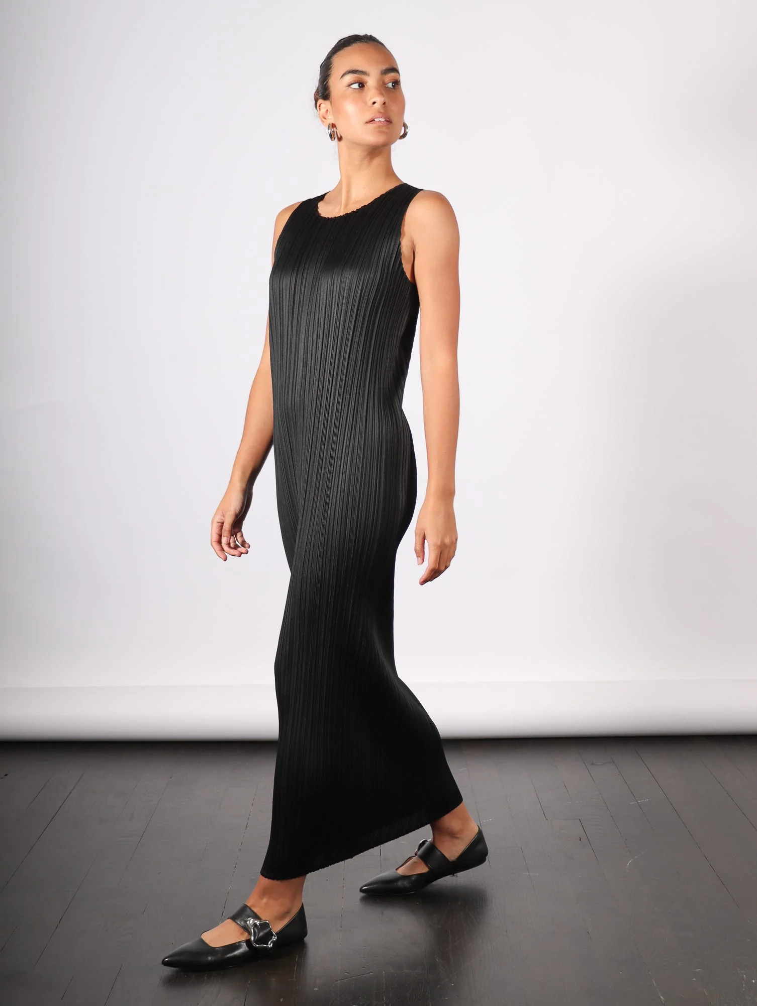 Pleats Please by Issey Miyake Basics Dress - Black - Image 8