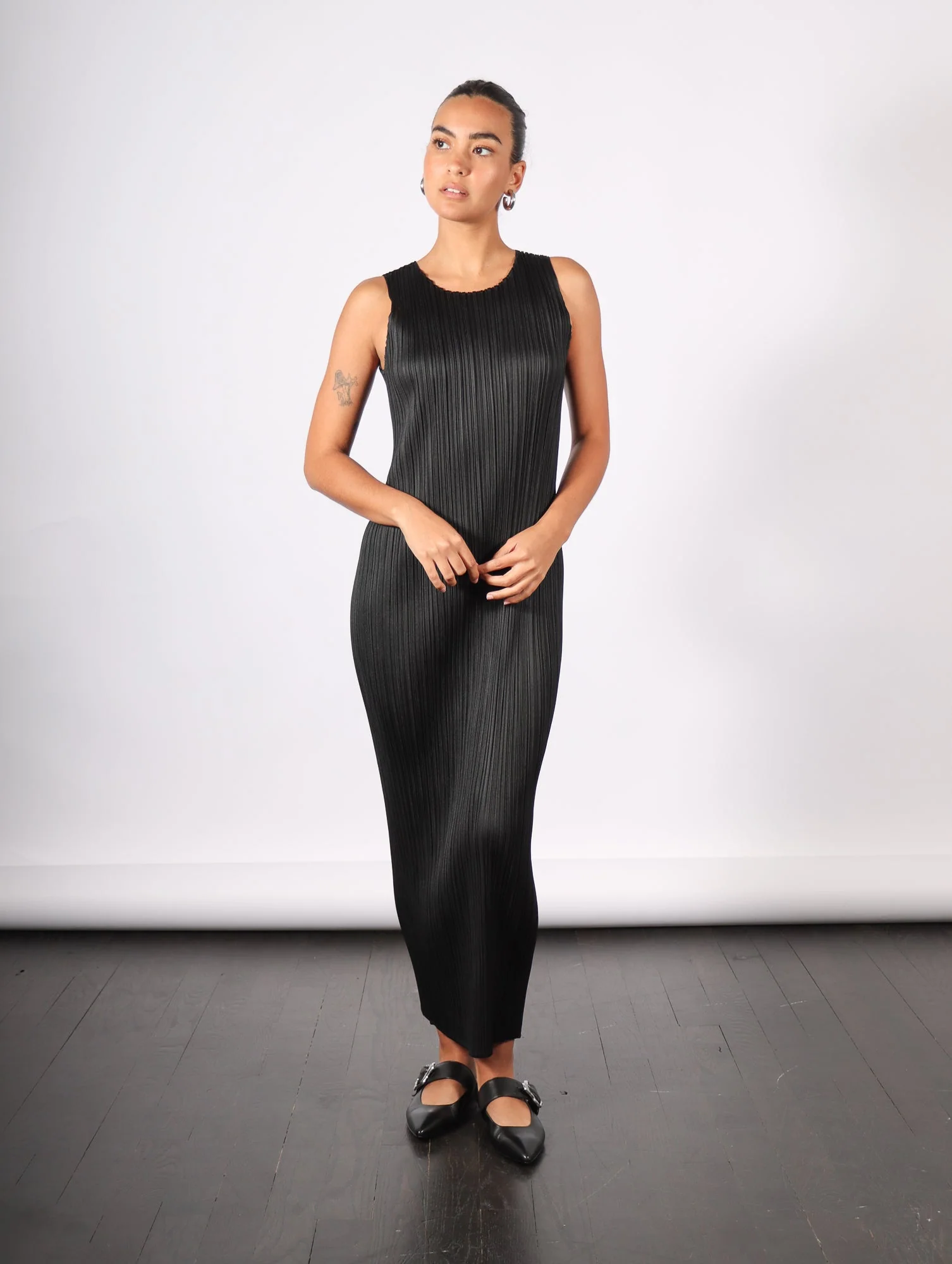 Pleats Please by Issey Miyake Basics Dress - Black - Image 9