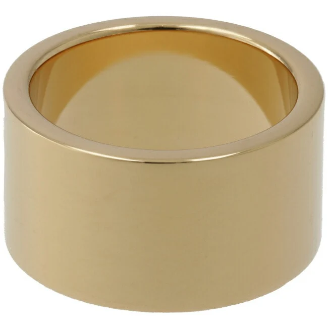 Maison Margiela Logo Ring - Yellow Gold Plating Burattato - Image 2