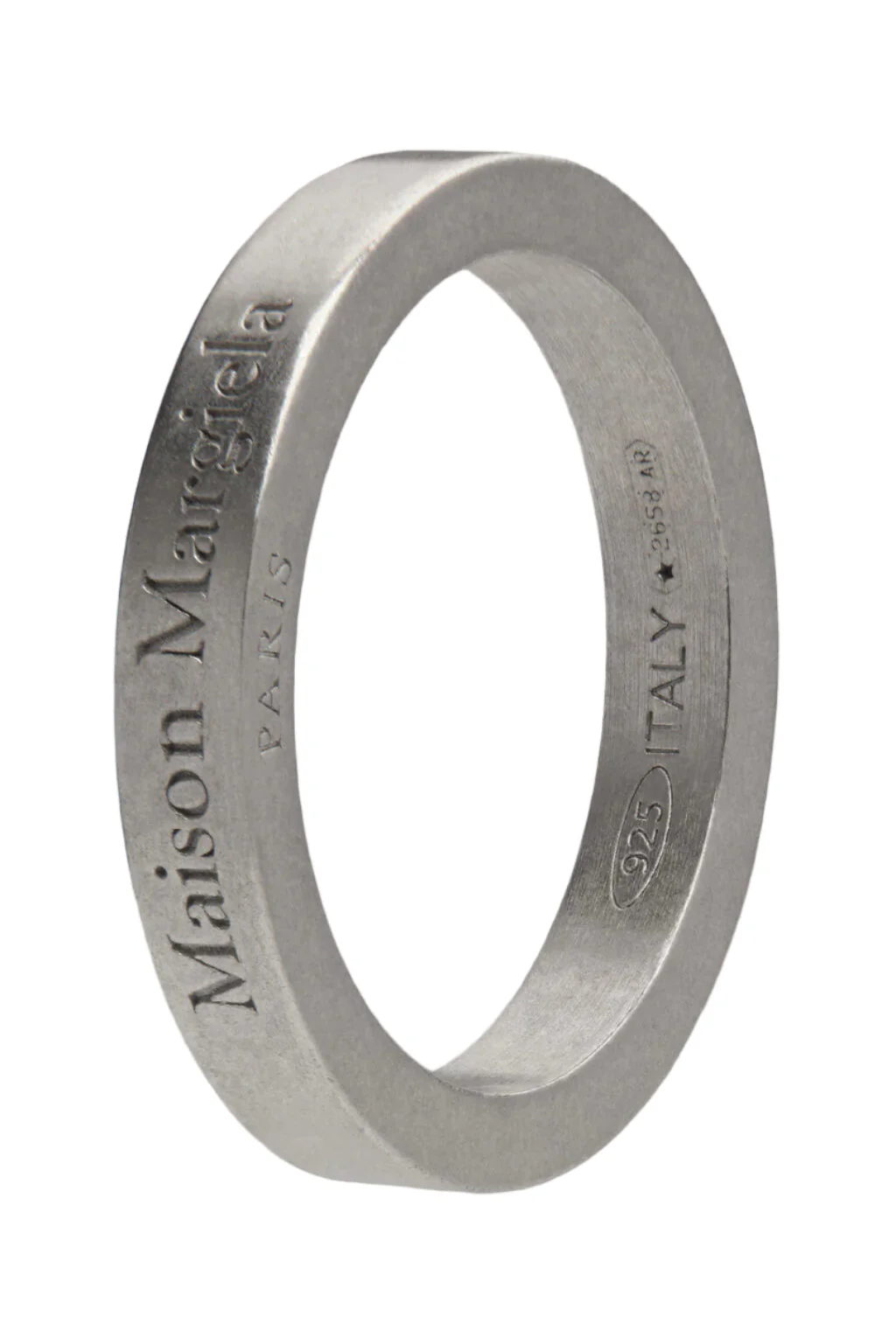 Maison Margiela Logo Ring - Polished Palladio - Image 3