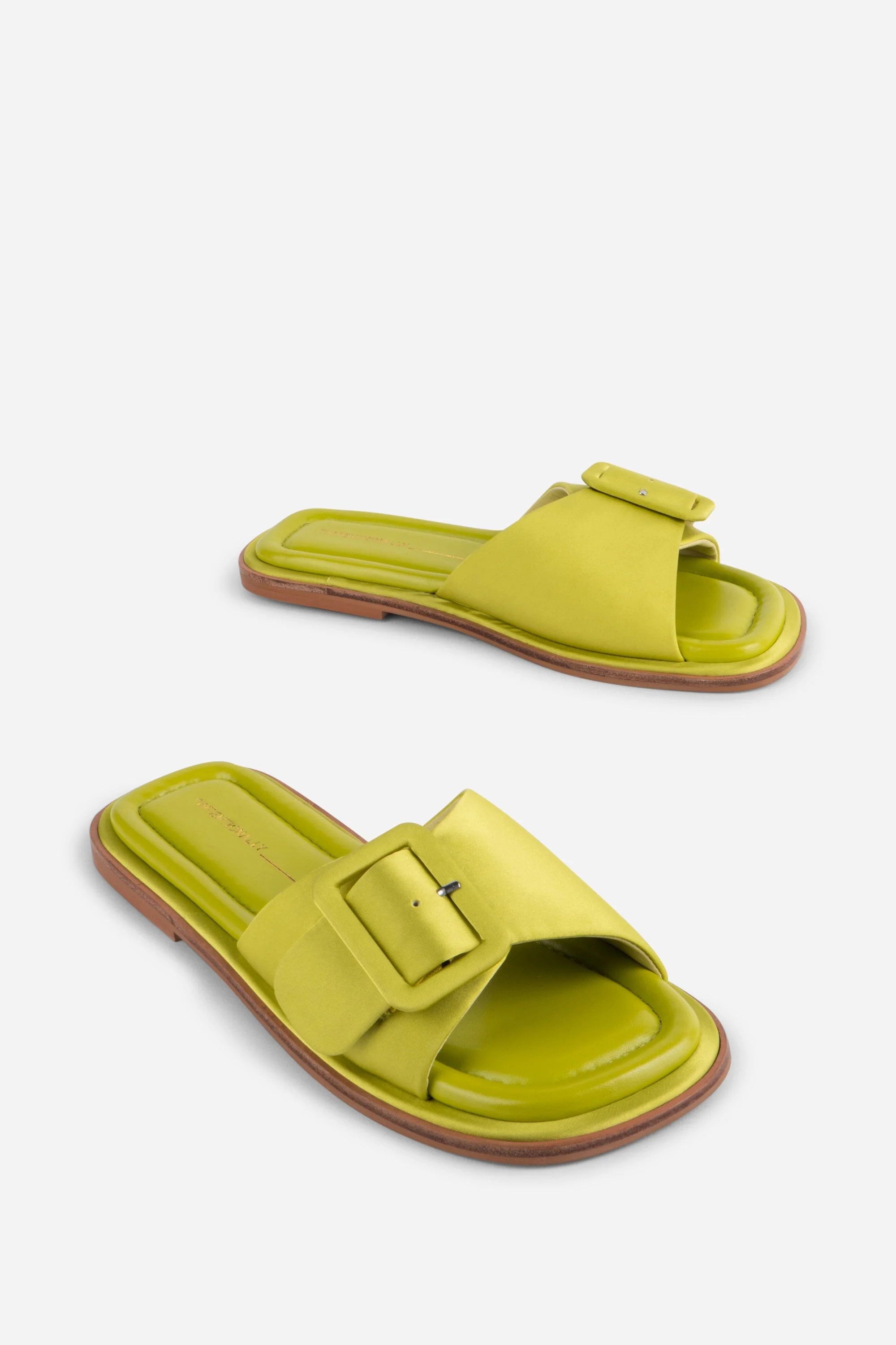 Intentionally __________ Astrid Square Toe Sandal - Lime/Black/Fuchsia - Image 3