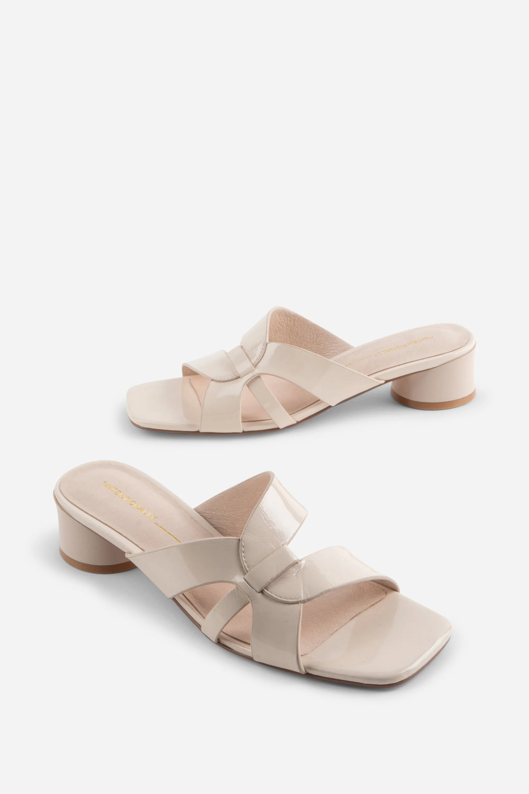 "INTENTIONALLY __________." Beatrix Heeled Sandal - Mustard Combo - Image 3