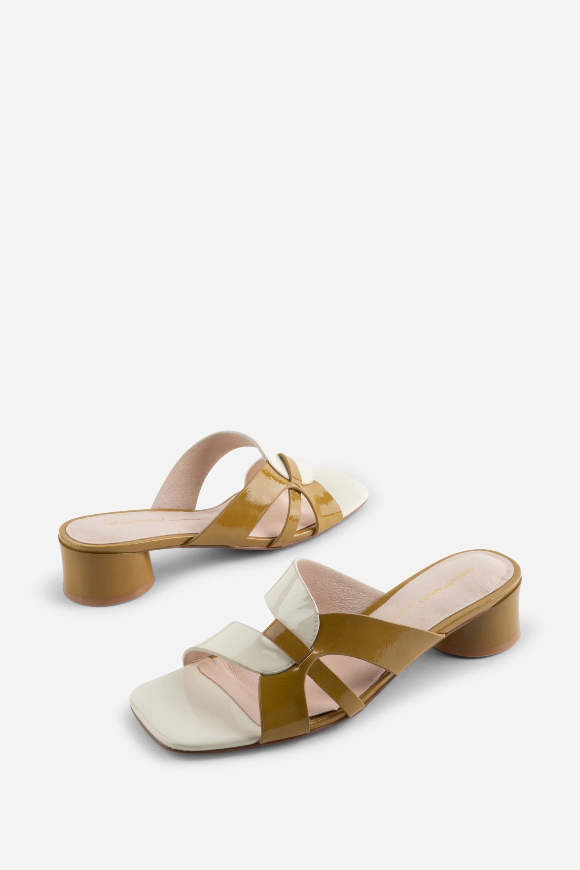 "INTENTIONALLY __________." Beatrix Heeled Sandal - Mustard Combo - Image 7