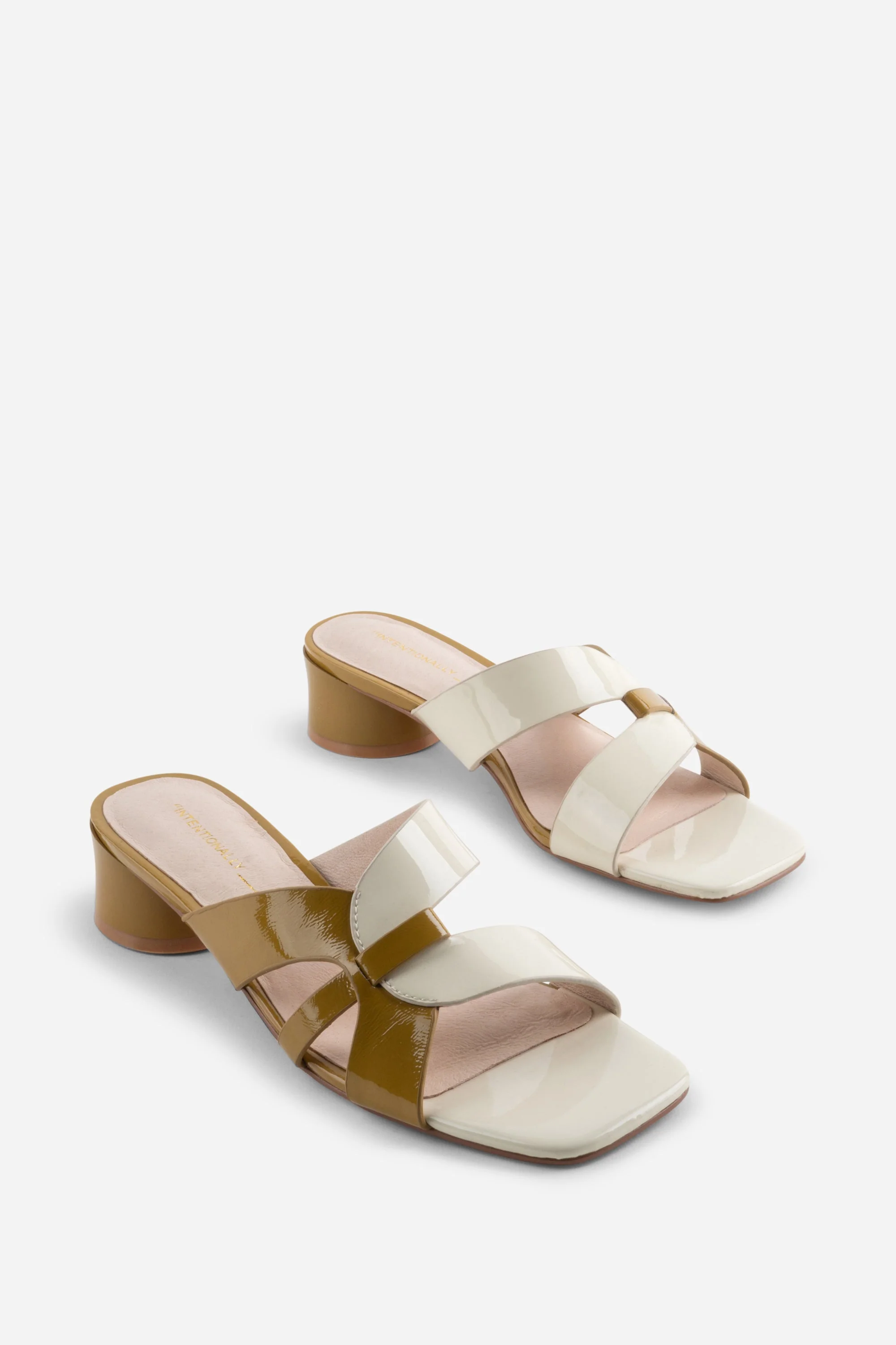 "INTENTIONALLY __________." Beatrix Heeled Sandal - Mustard Combo - Image 8