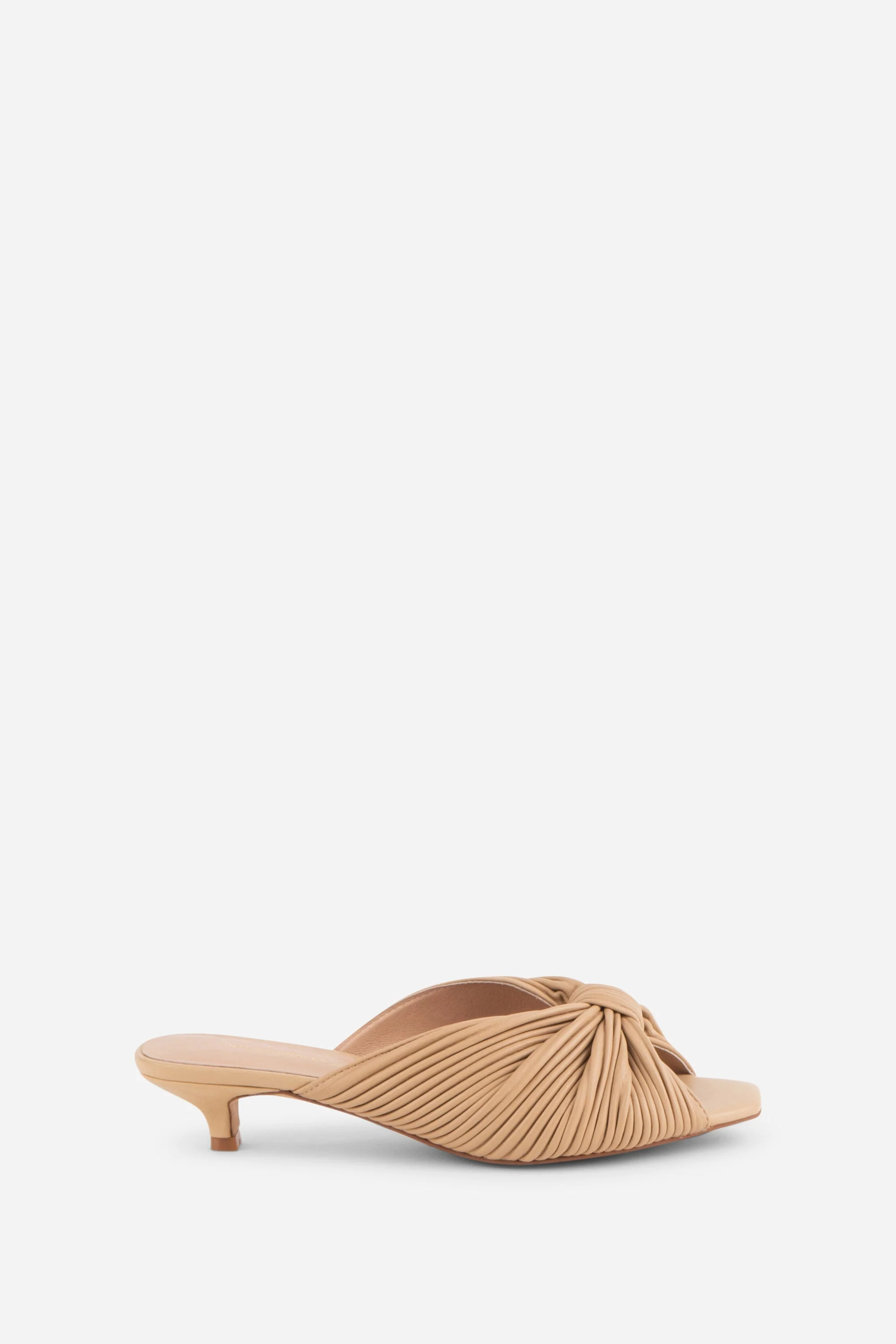 "INTENTIONALLY __________." Curfew Leather Kitten Heel - Cream/Black/Clay - Image 11