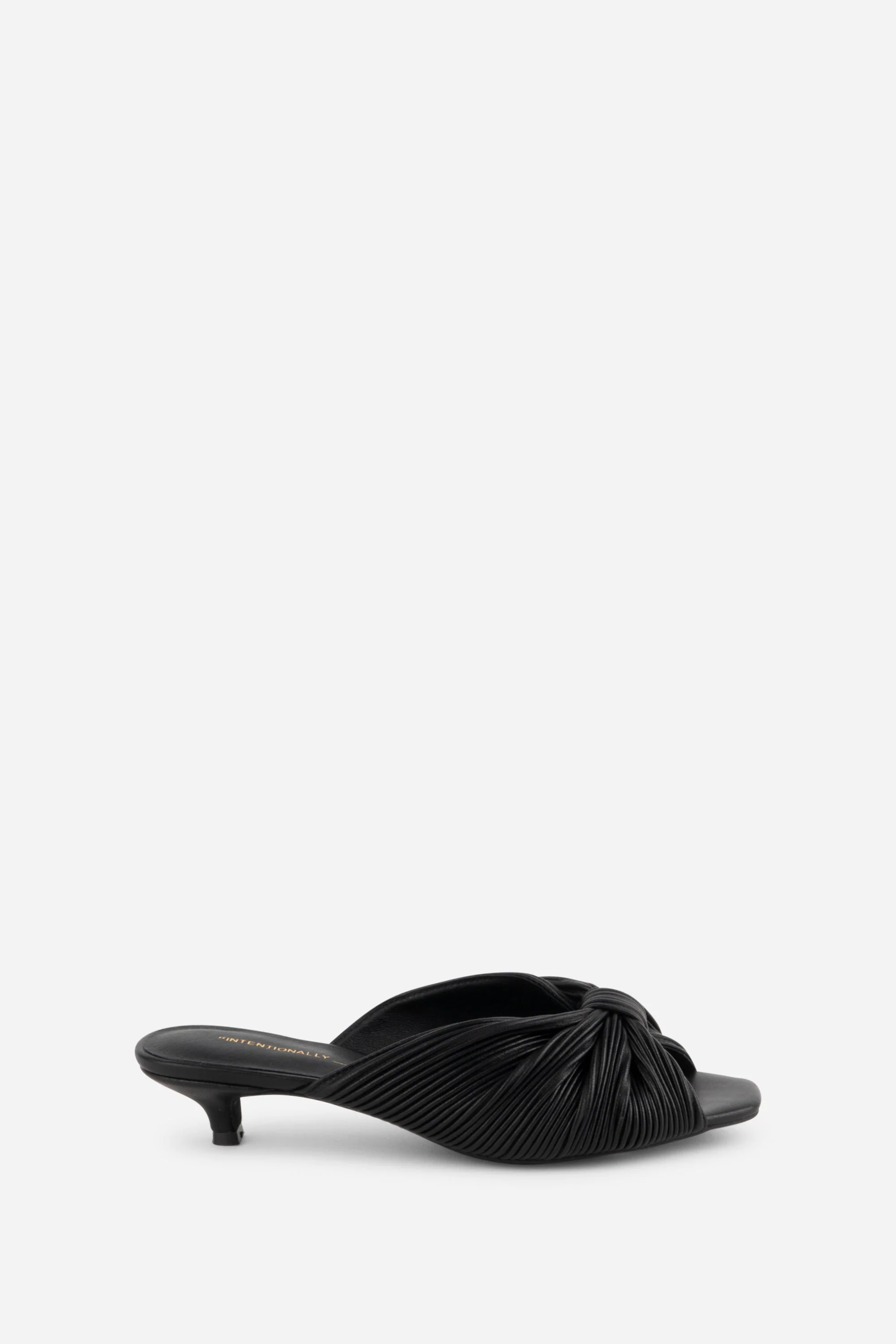 "INTENTIONALLY __________." Curfew Leather Kitten Heel - Cream/Black/Clay - Image 16