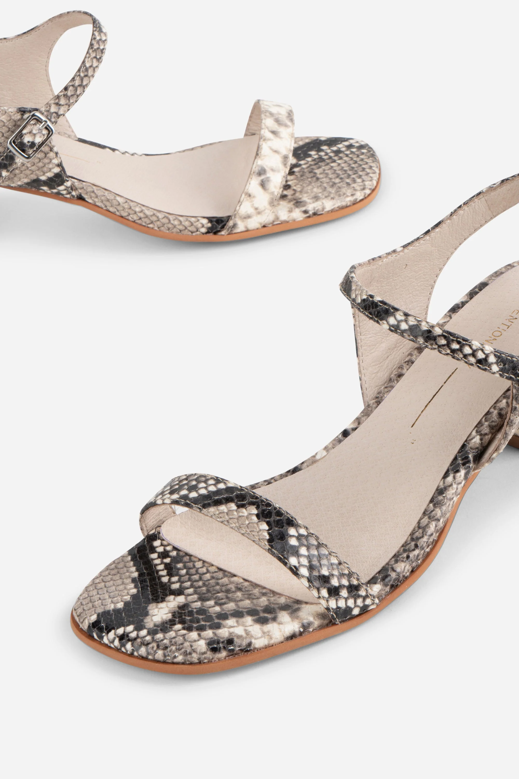 "INTENTIONALLY __________." Opinion Animal Print Heel - Black White - Image 4