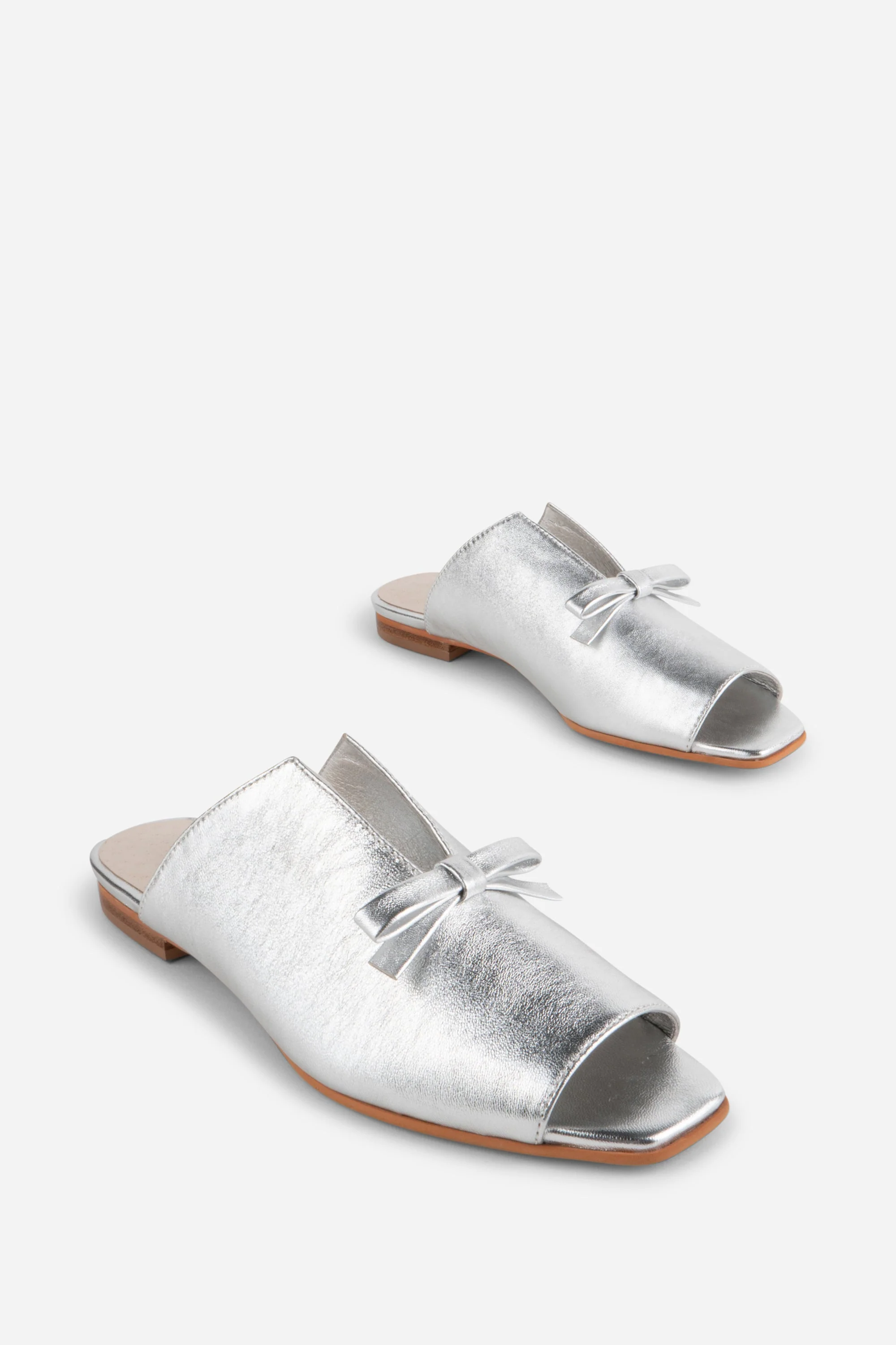 "INTENTIONALLY __________." Palace Square Toe Flat - Mercury - Image 3