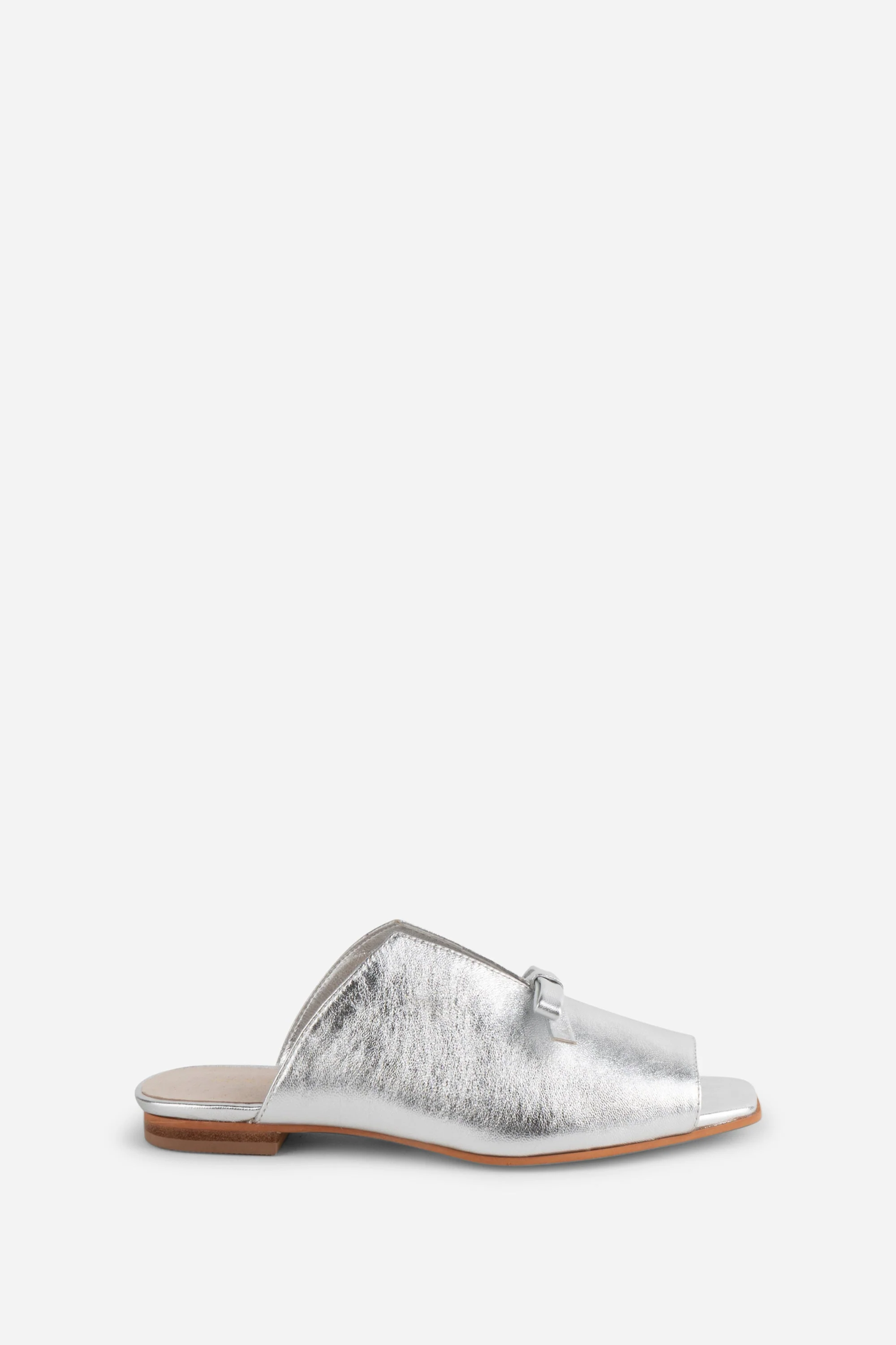 "INTENTIONALLY __________." Palace Square Toe Flat - Mercury - Image 6