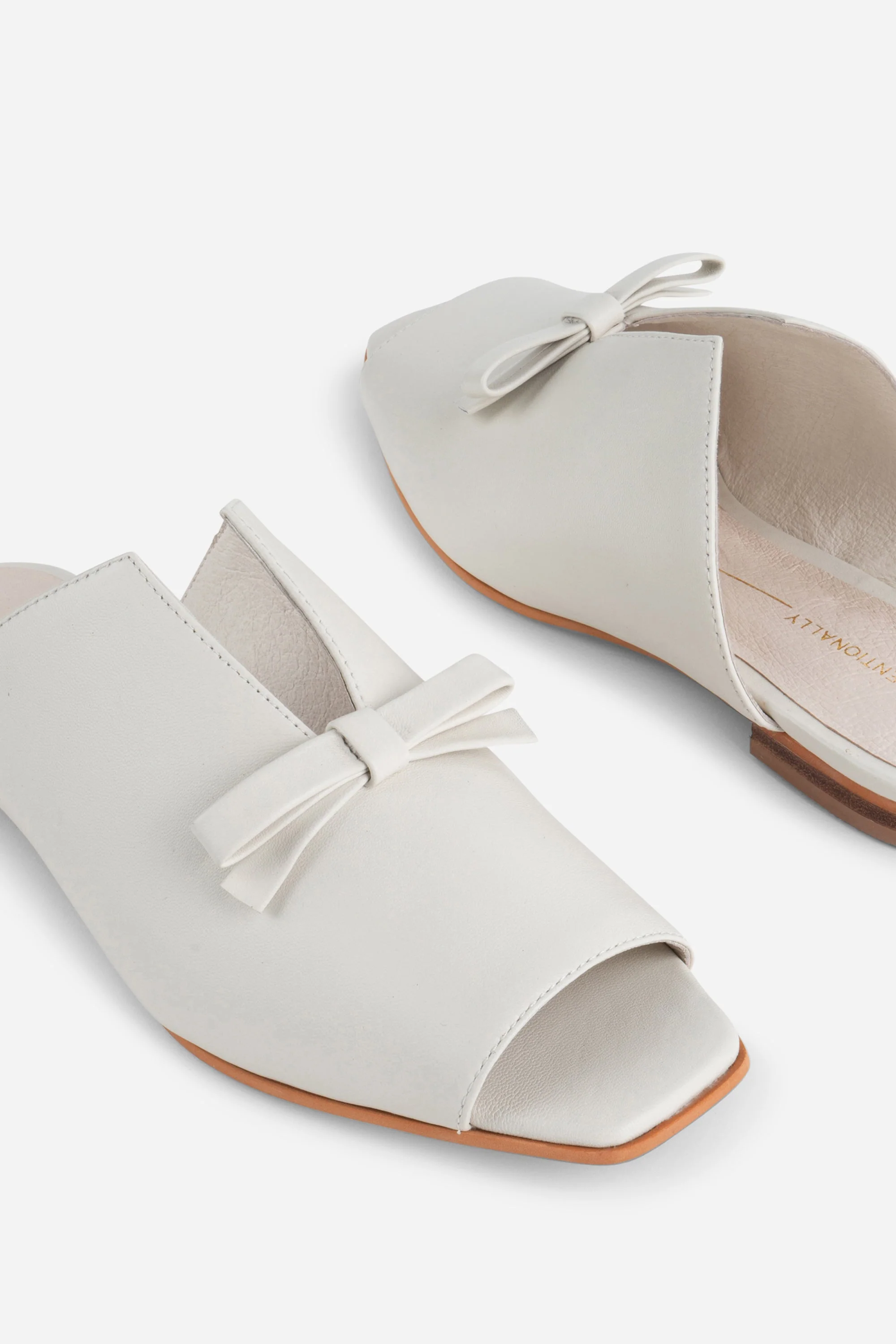 "INTENTIONALLY __________." Palace Square Toe Flat - Mercury - Image 9
