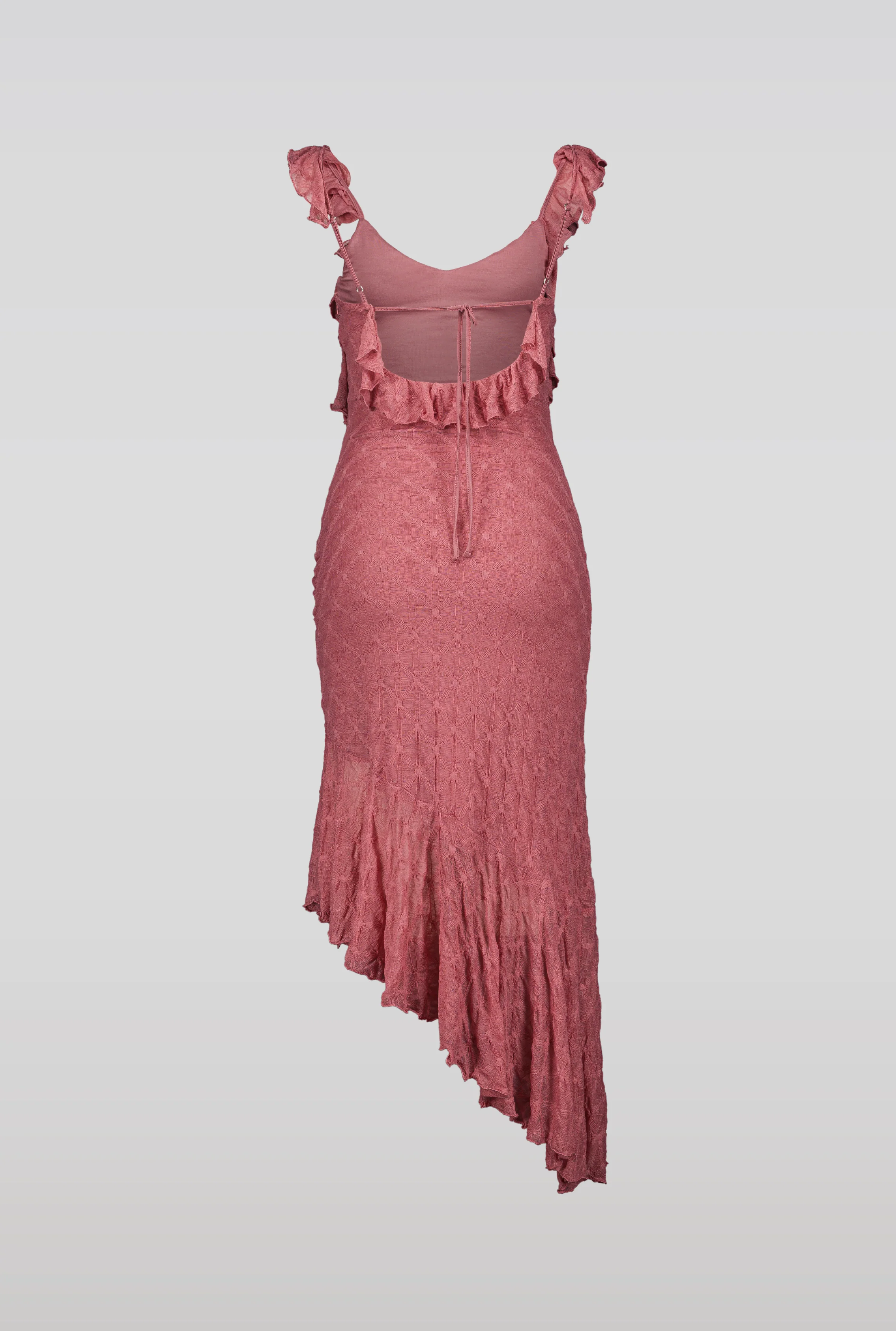 SAEMDI Crincled Jersey Dress - Dusty Rose - Image 3