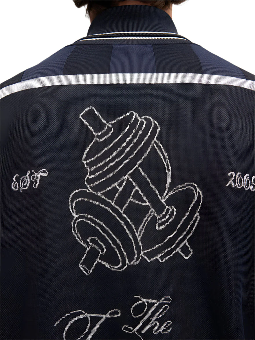 Jacquemus Jacquard Polo Shirt - Dark Navy - Image 2