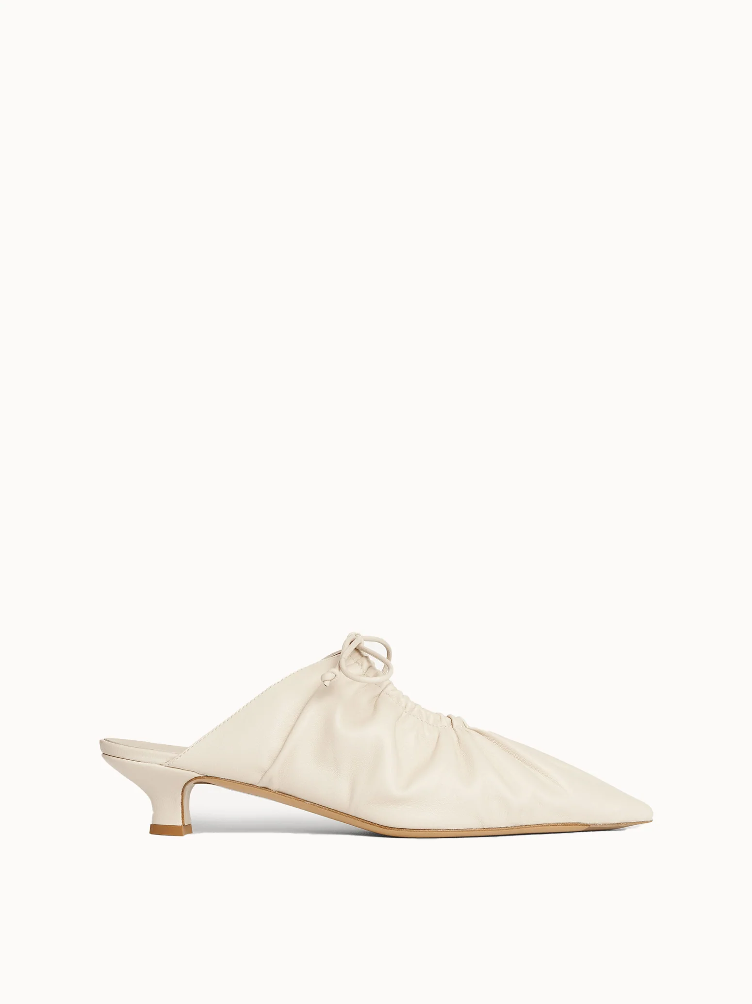 By Malene Birger Masey Leather Mules - Light Sand - Image 2