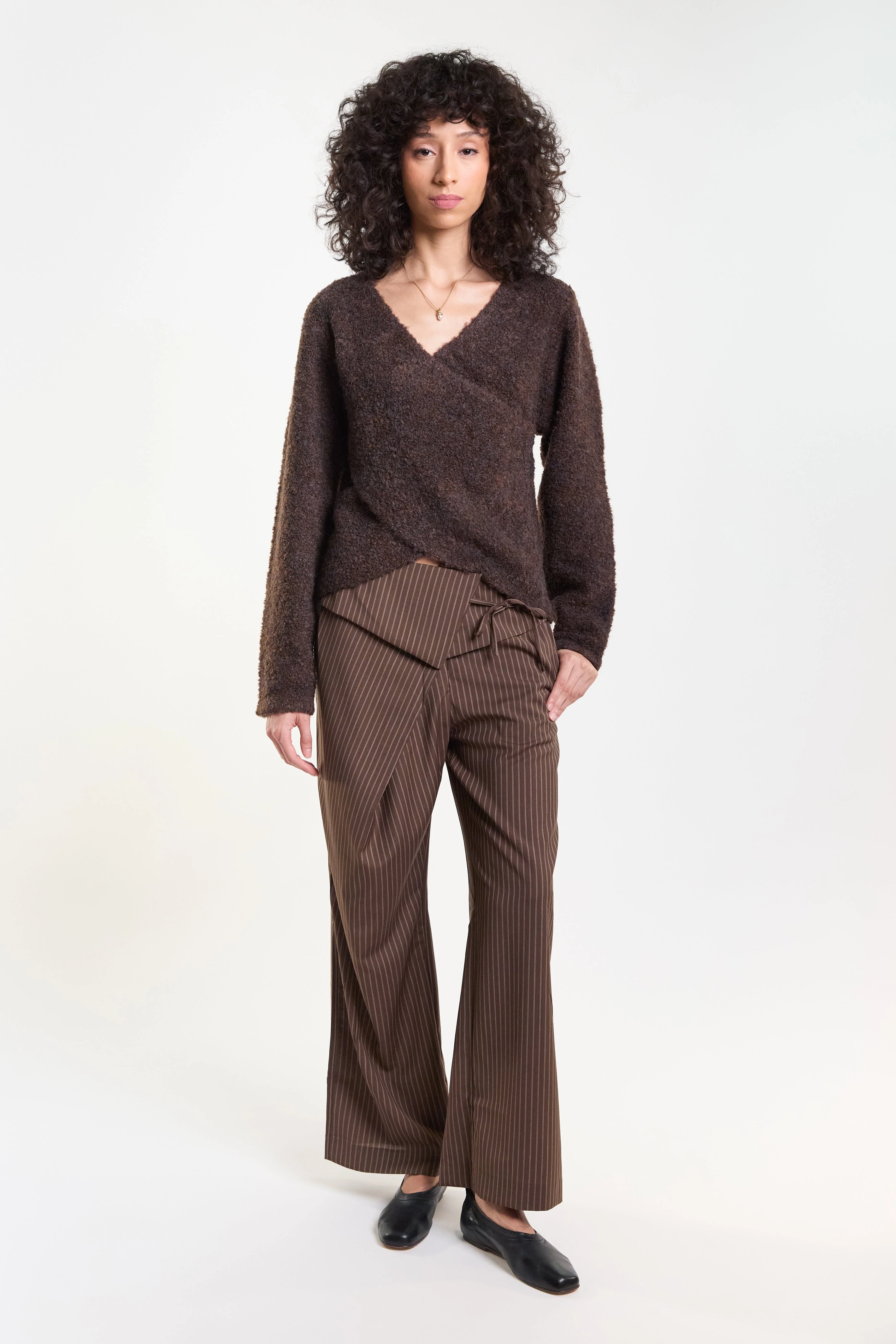 Deiji Studios Crossover Top - Brown Multi - Image 4