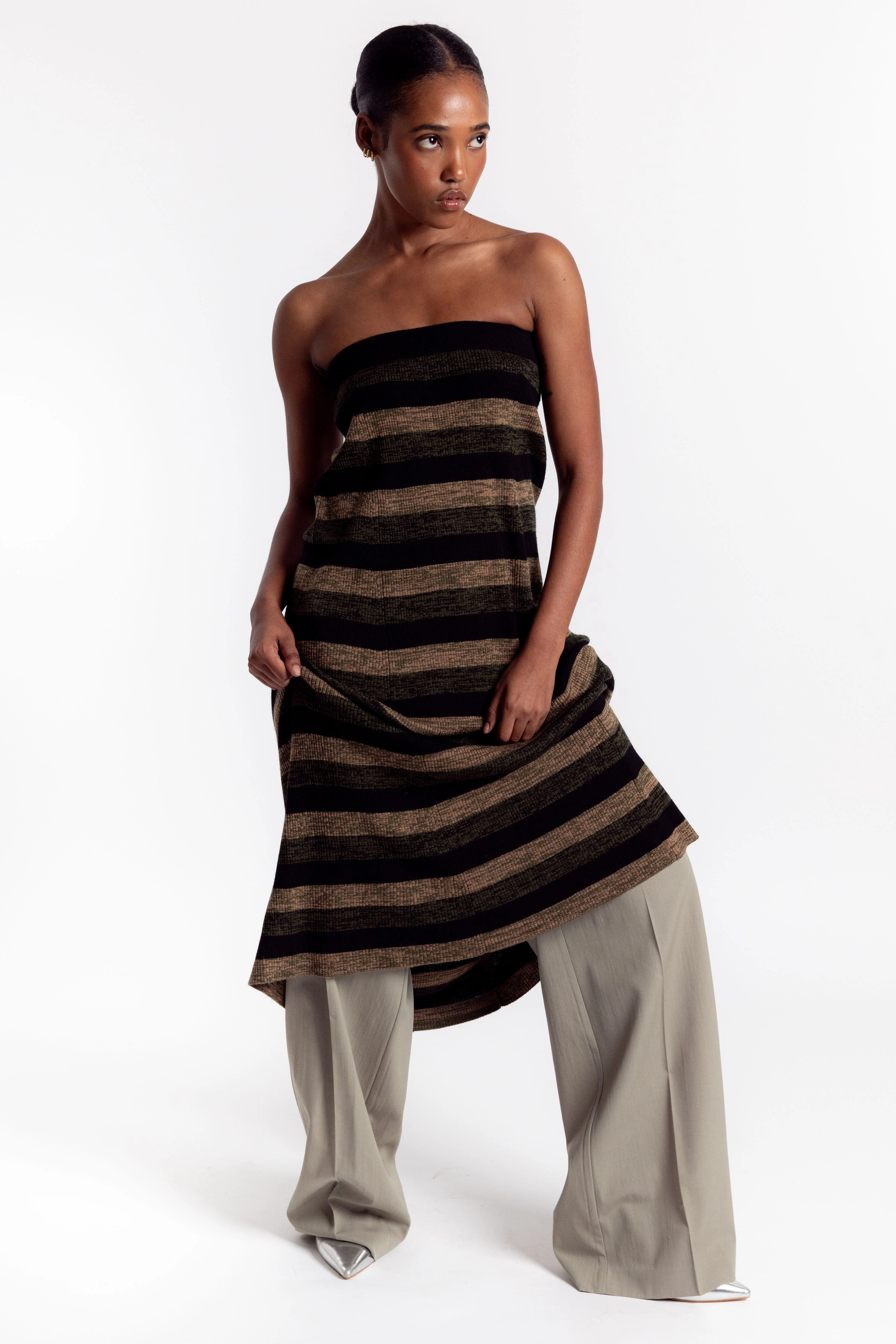 Ganni Mini Ribbed Merino Maxi Skirt - Multicolor - Image 5