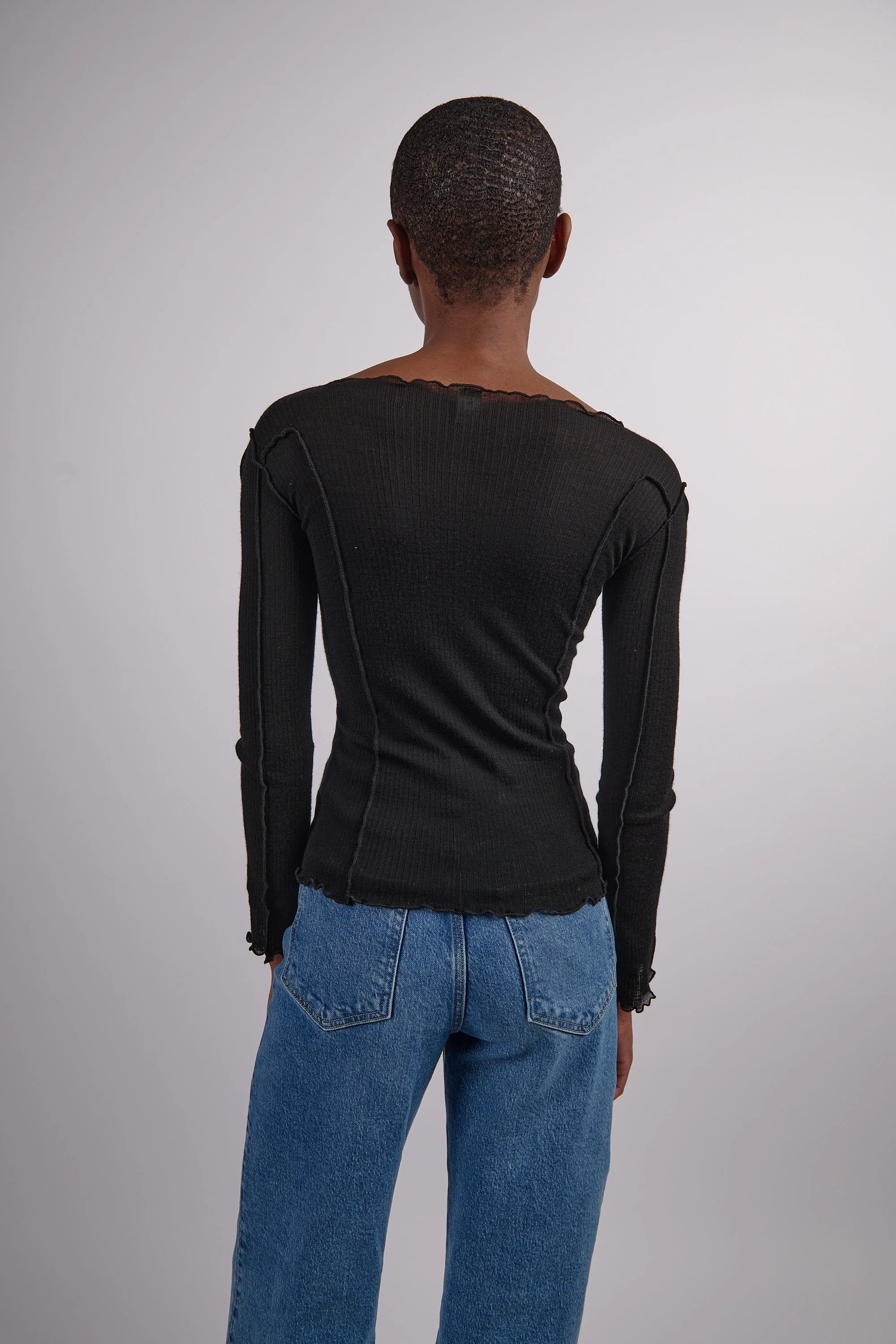 Baserange Omato Long Sleeve - Black - Image 3