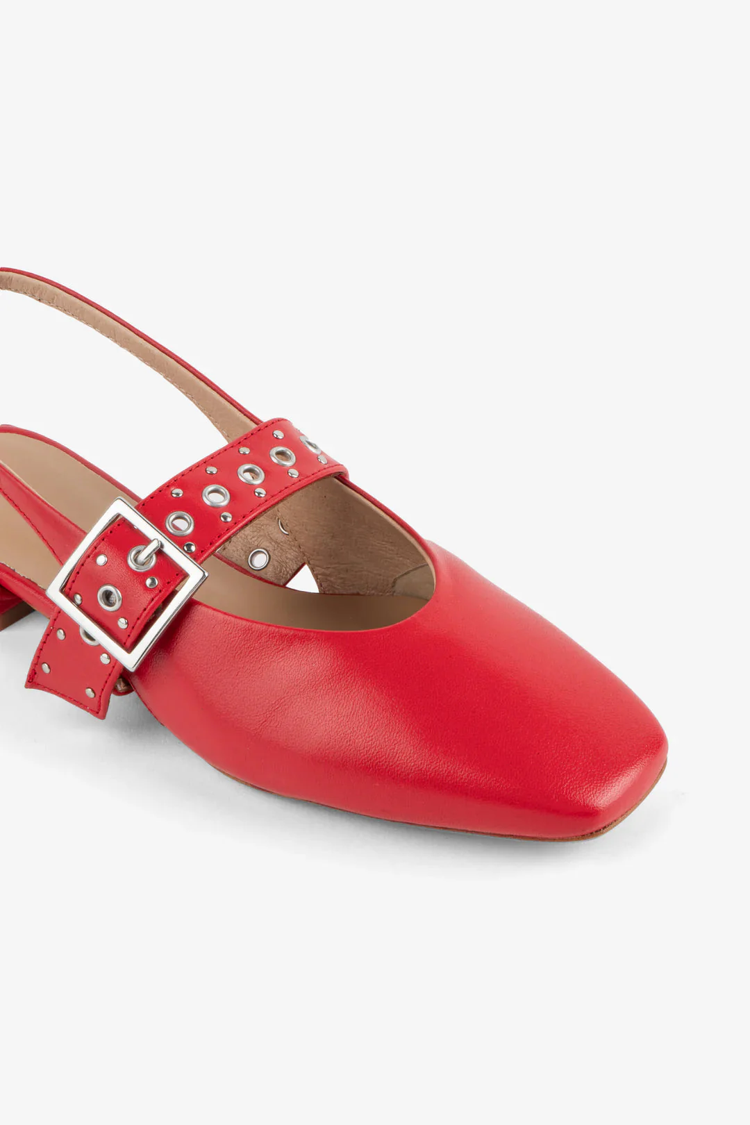 "INTENTIONALLY __________." Pearl Slingback - Cherry - Image 2