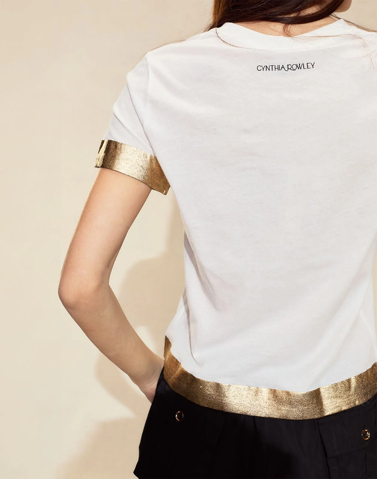 Cynthia Rowley Athena Tee - White - Image 3