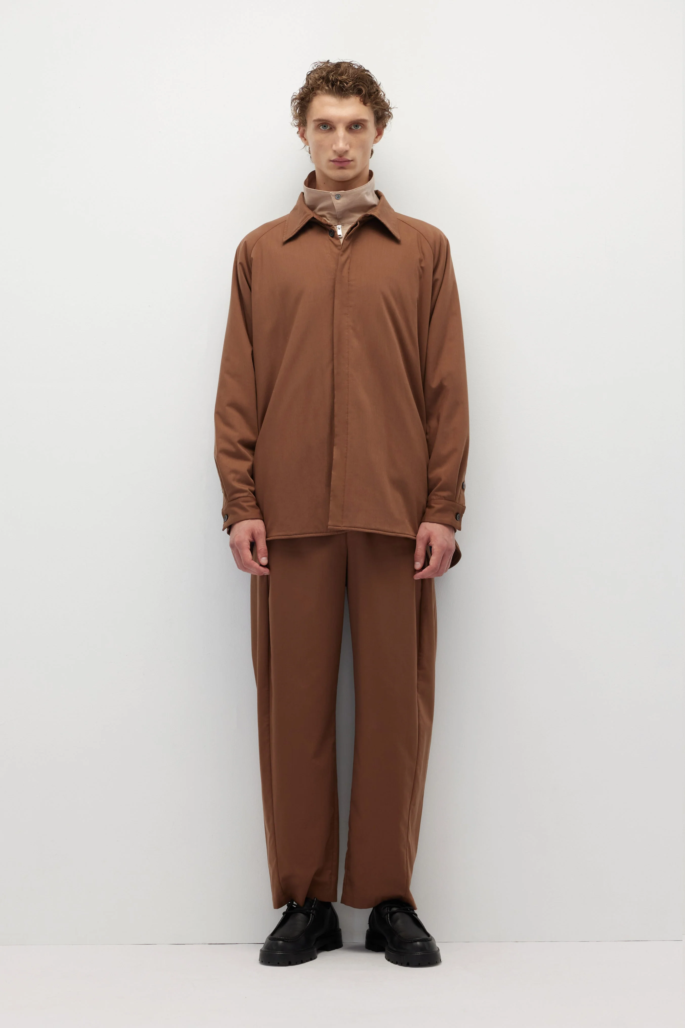 HUNDR. Low-Waist Pleated Slim-Fit Trousers - Image 4
