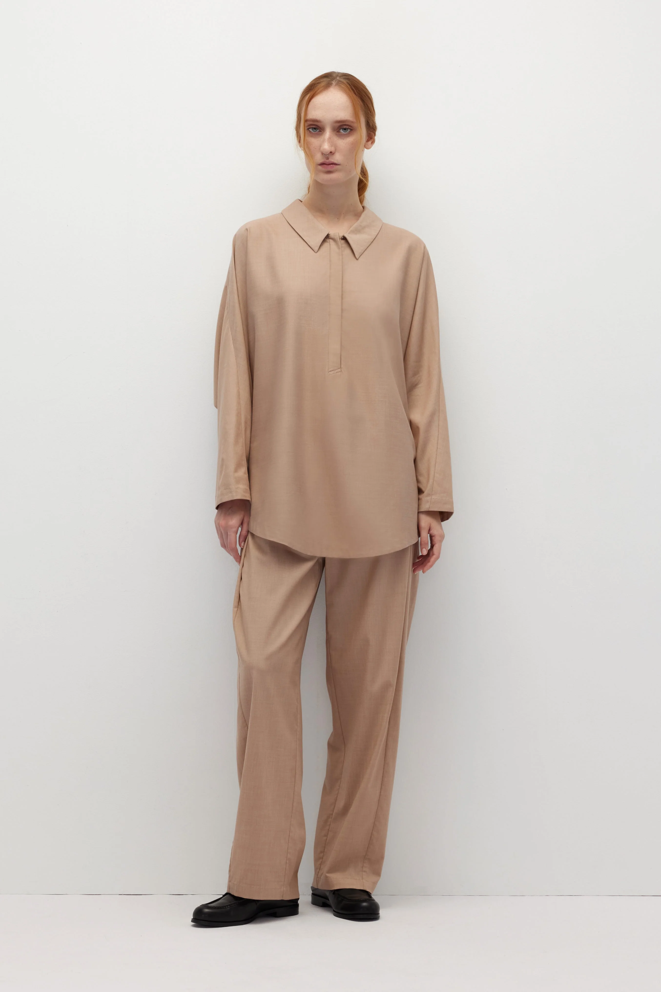 HUNDR. Low-Waist Pleated Slim-Fit Trousers - Image 6