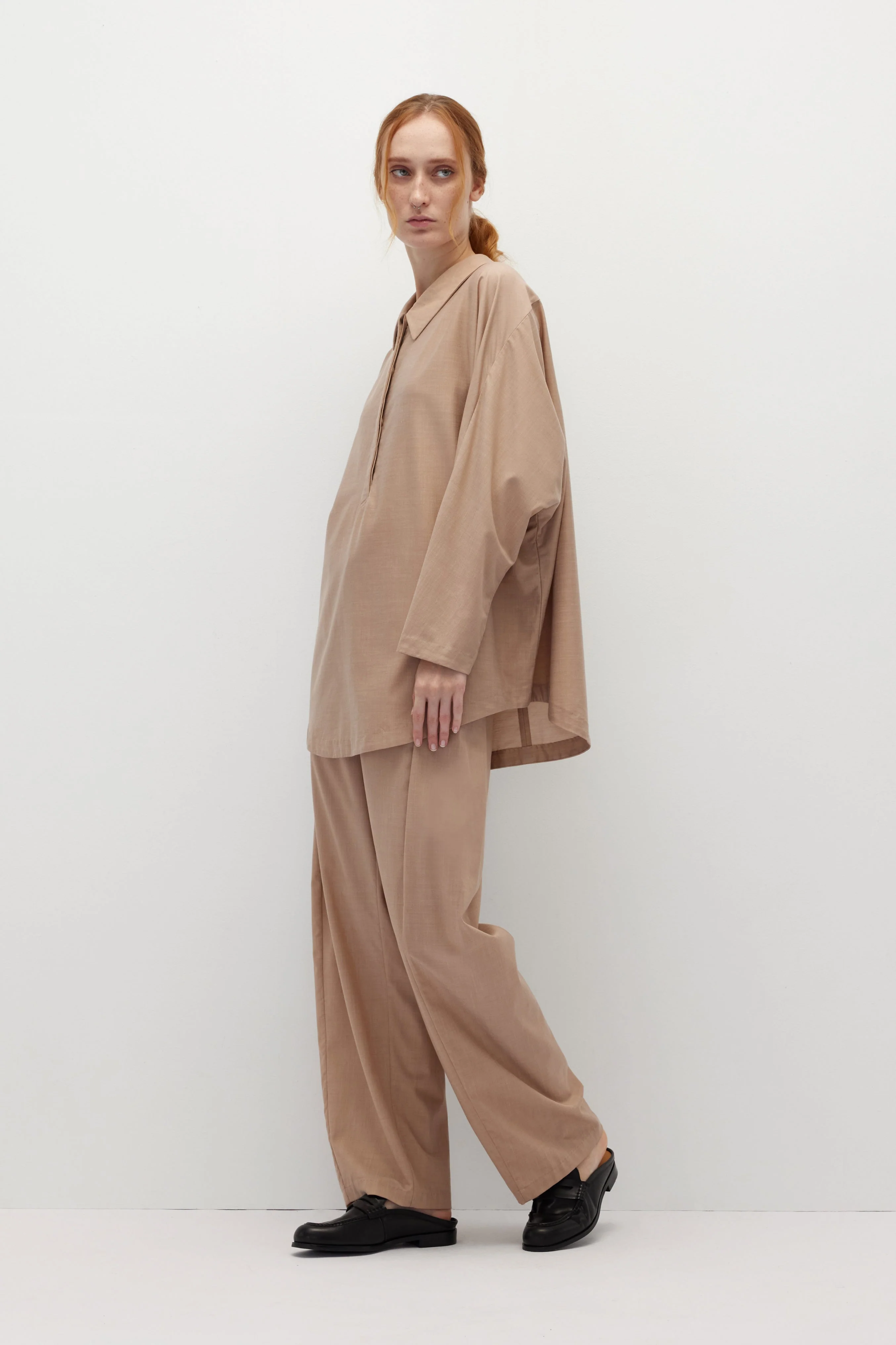HUNDR. Half-Placket Buttoned Tencel Shirt - Image 2