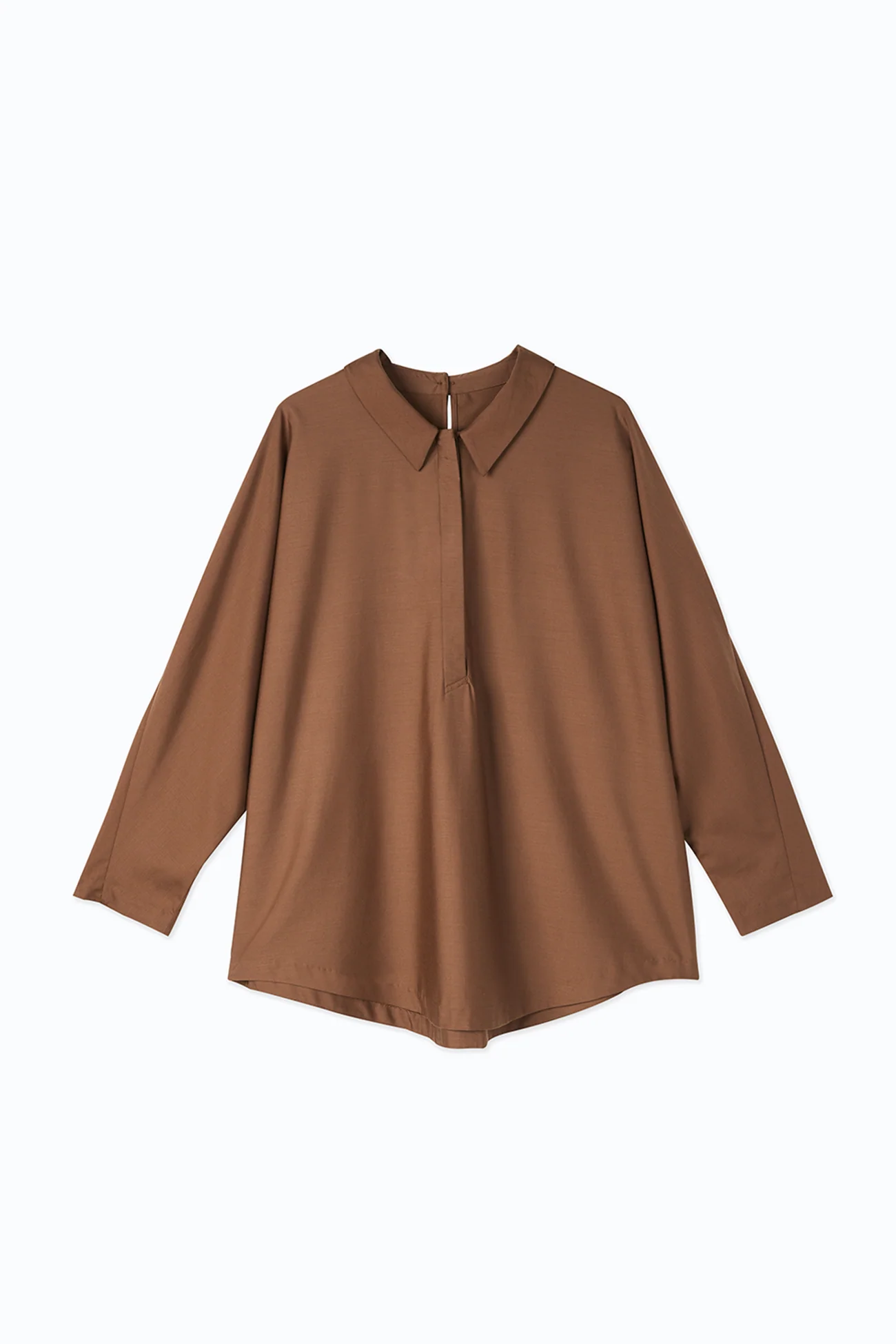 HUNDR. Half-Placket Buttoned Tencel Shirt - Image 9
