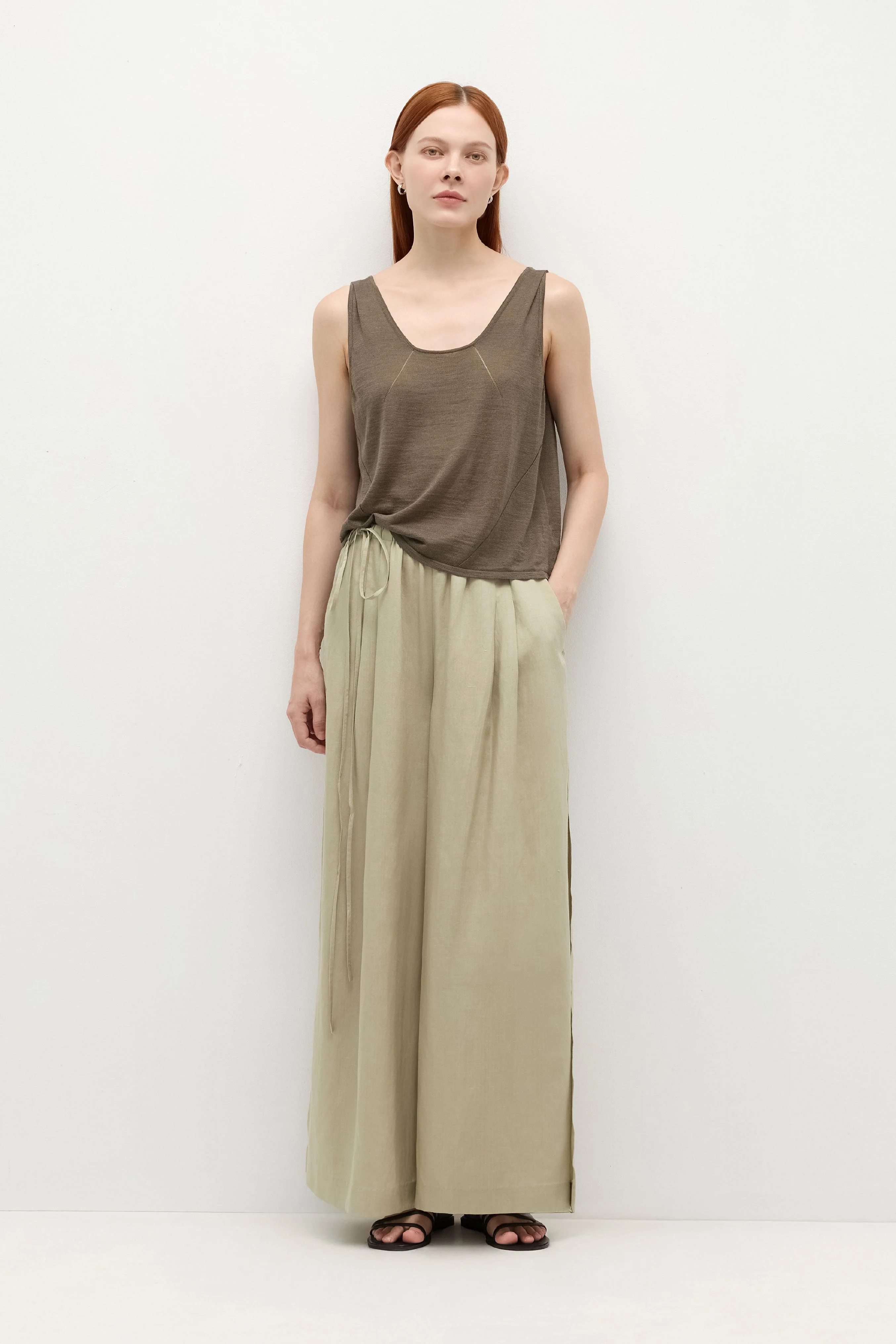 HUNDR. Wide-Leg Pants - As Shown - Image 5