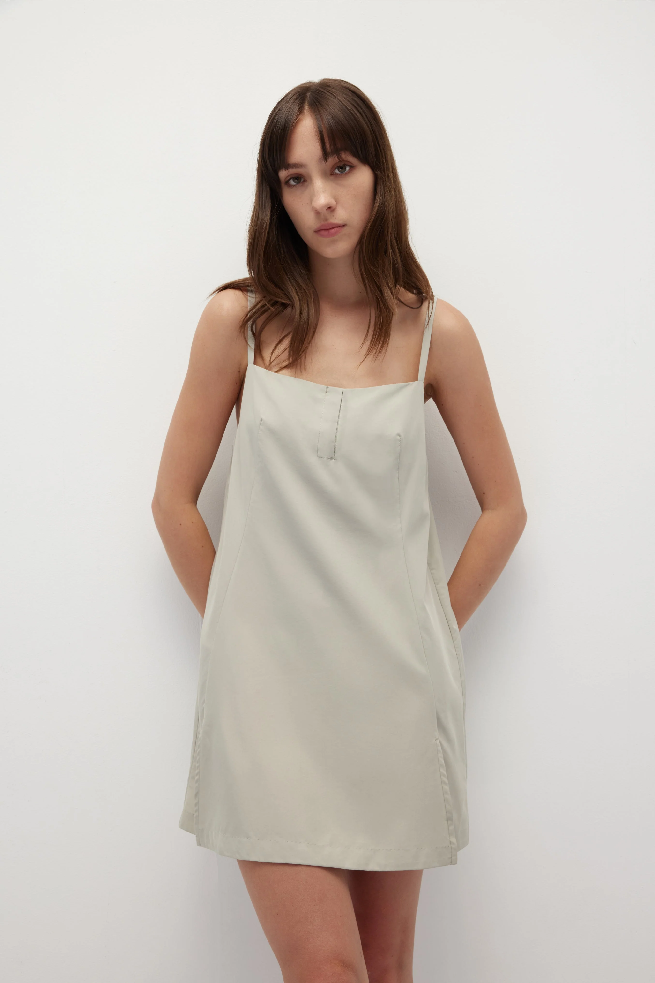 HUNDR. Silky Matte Spaghetti Strap Dress - Image 8