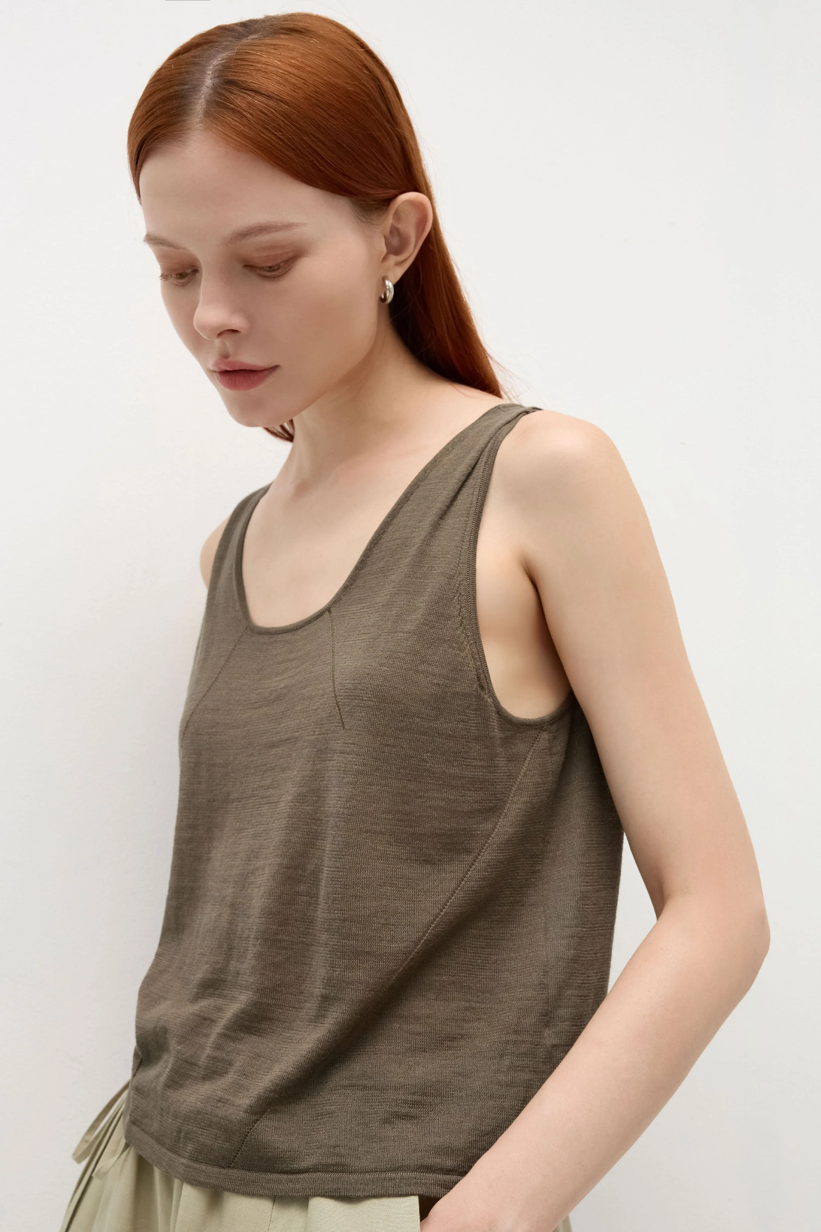 HUNDR. Shoulder Pleated Vest - Image 3