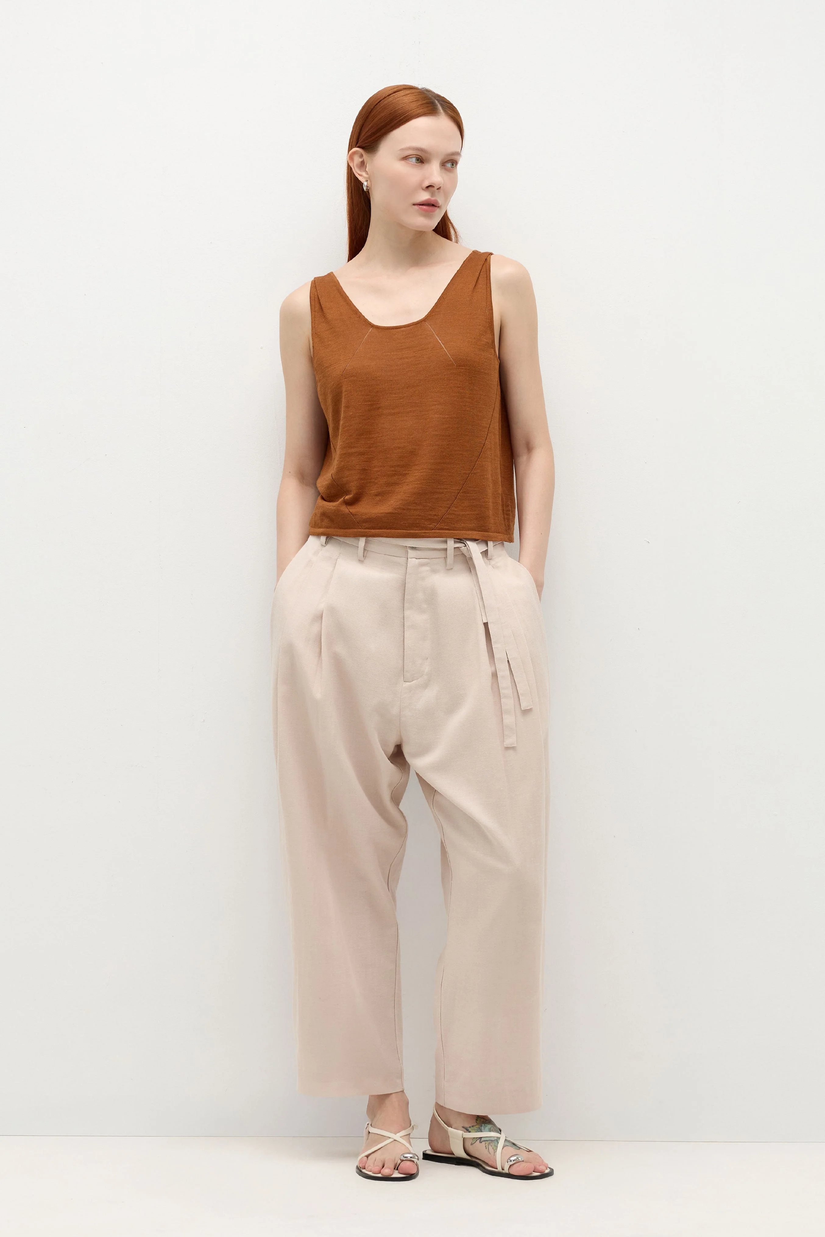 HUNDR. Shoulder Pleated Vest - Image 6