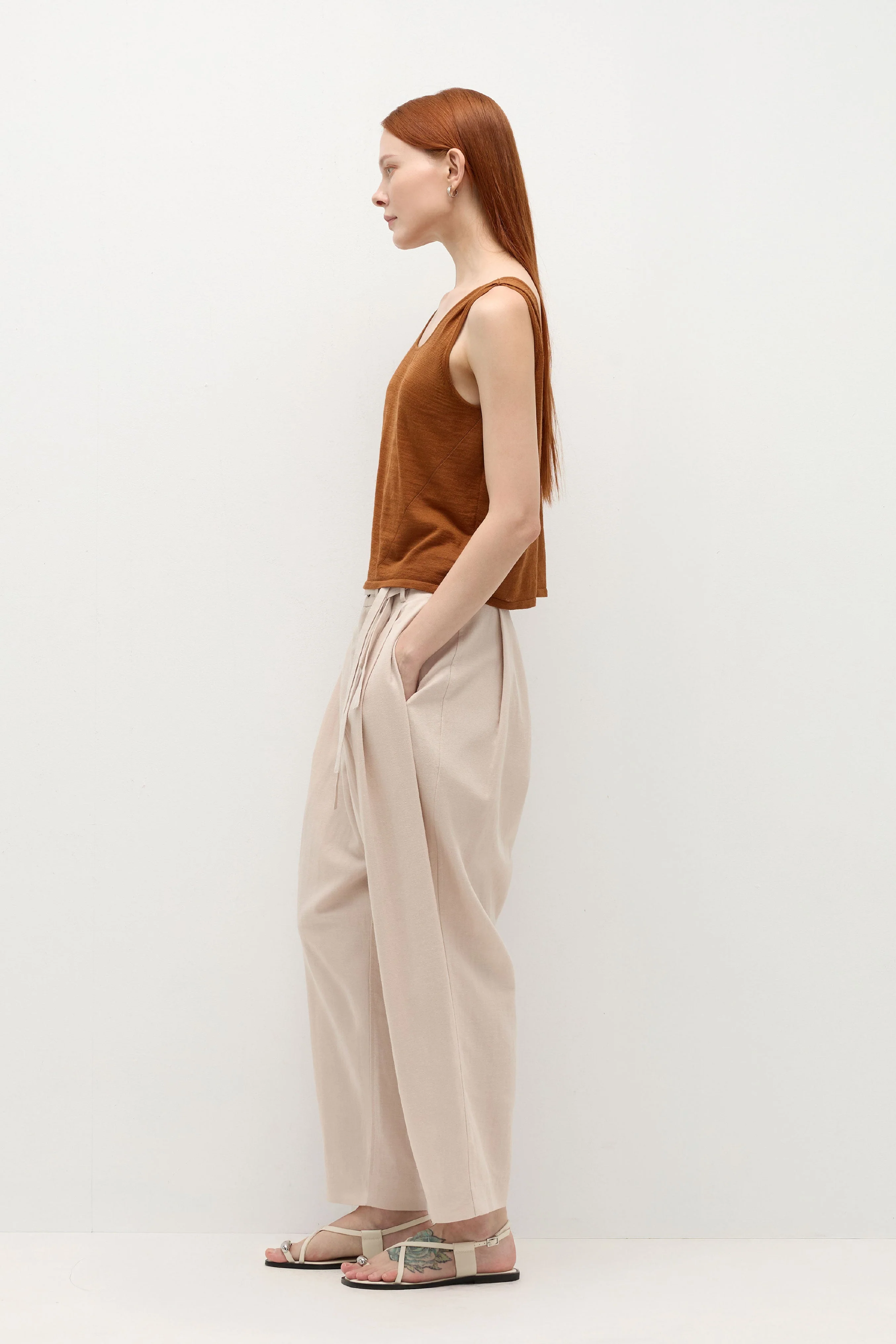 HUNDR. Shoulder Pleated Vest - Image 8