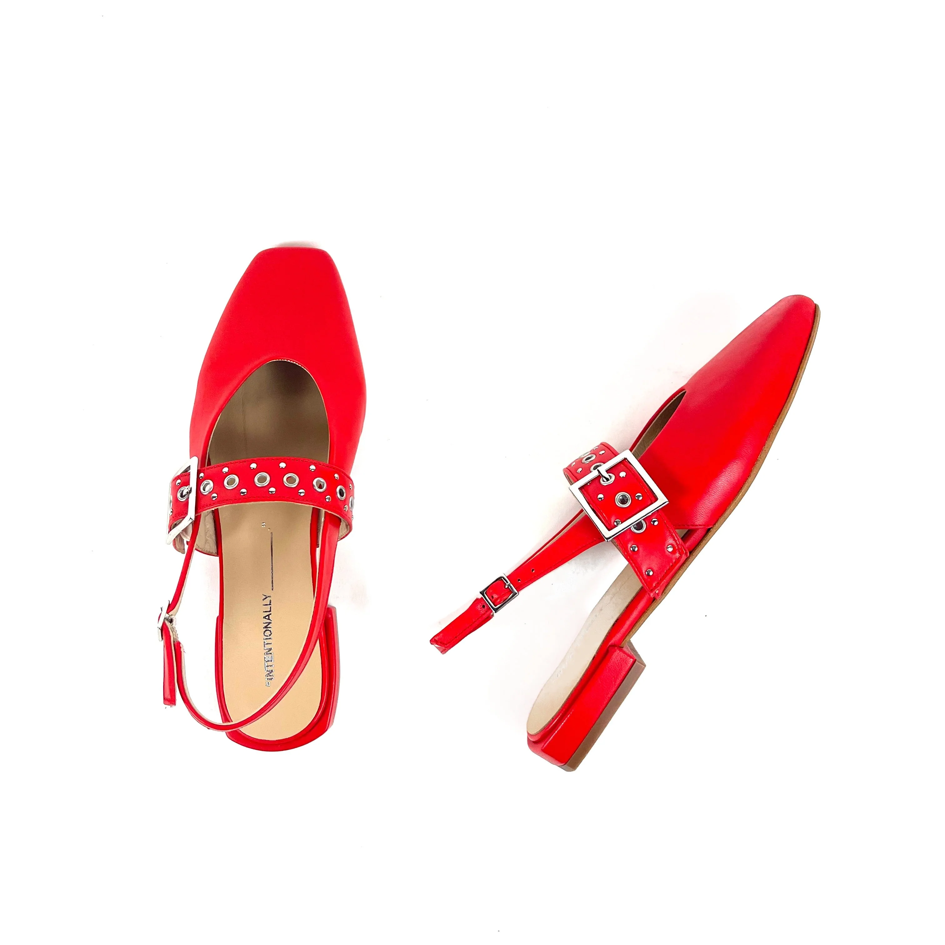 INTENTIONALLY __________. Pearl Slingback - Cherry - Image 4