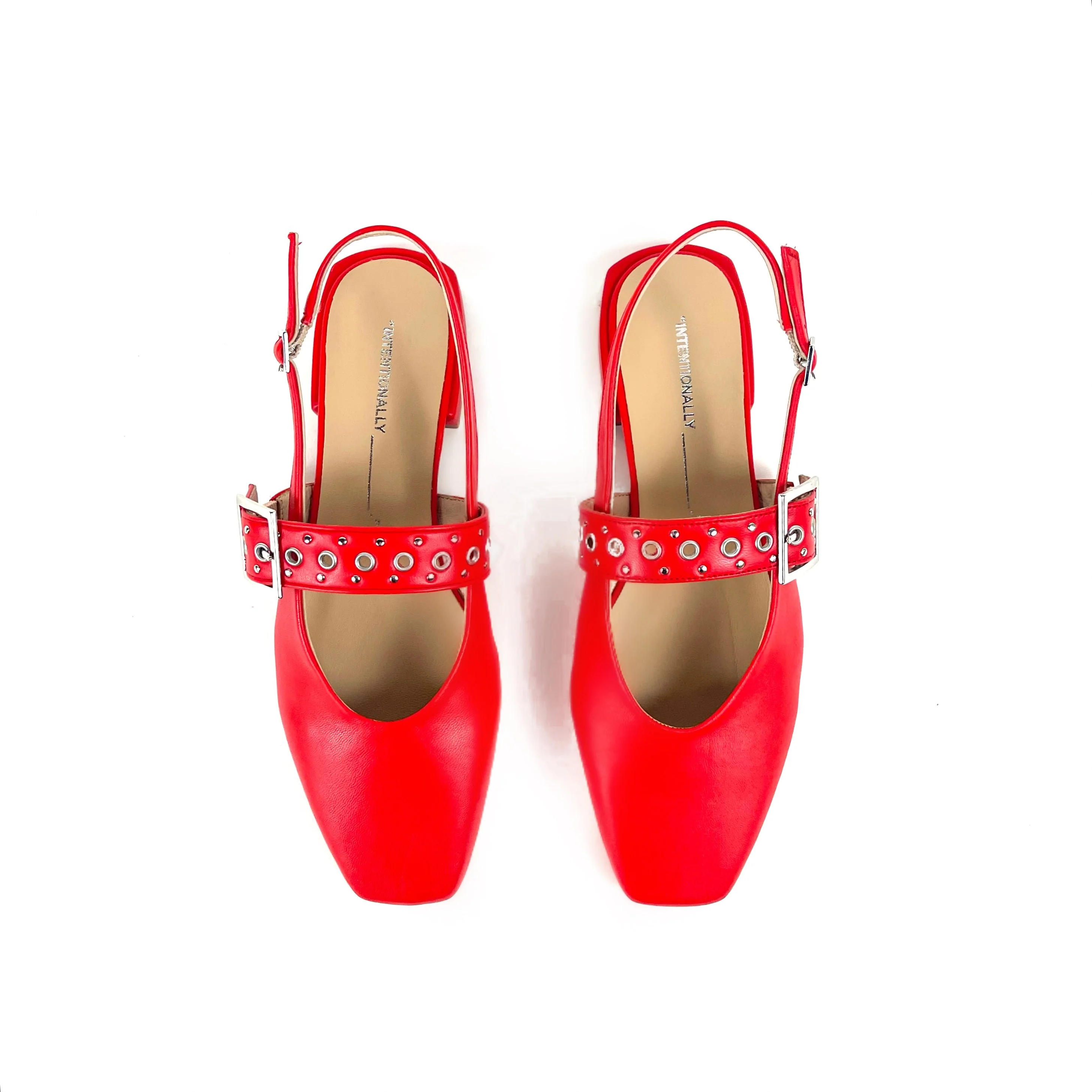 INTENTIONALLY __________. Pearl Slingback - Cherry - Image 6