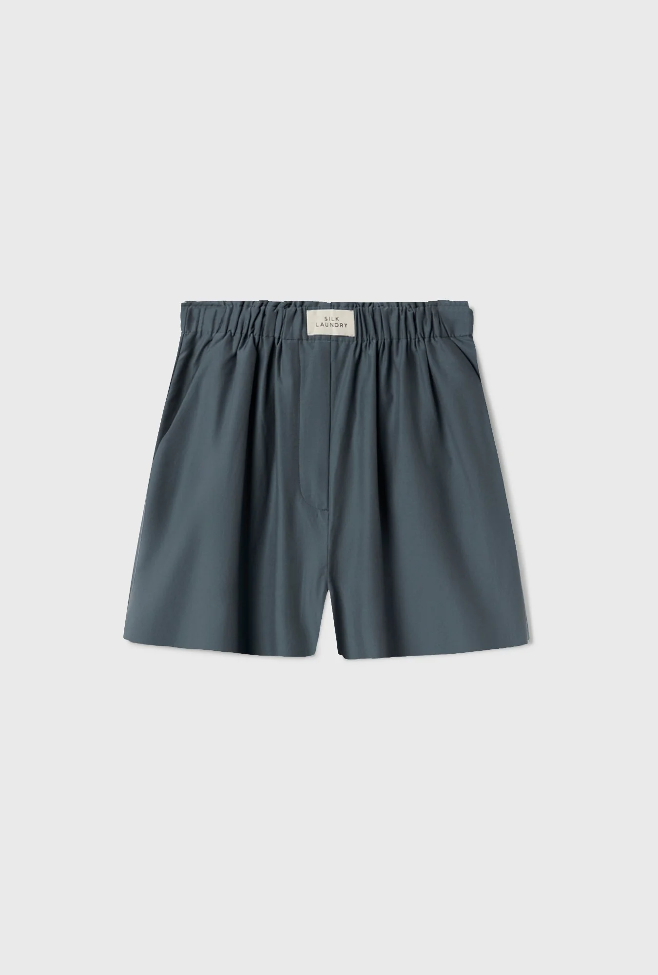 Silk Laundry Cotton Silk Boxers - Slate - Image 2