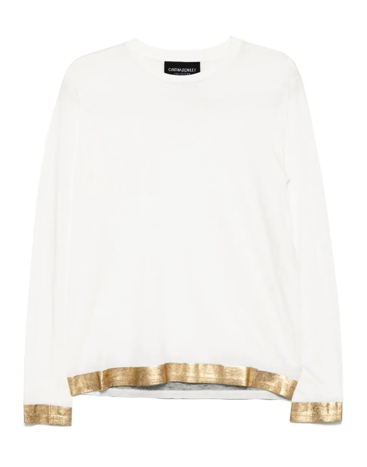 Cynthia Rowley Athena Long Sleeve Tee - White - Image 6