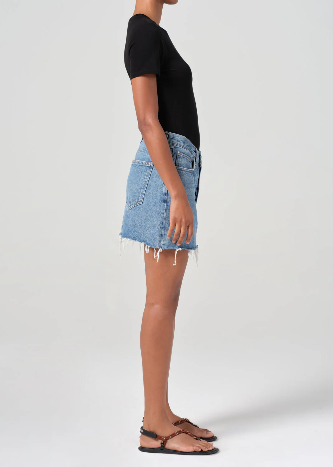 AGOLDE V-Waist Mini Skirt - Fairway - Image 4