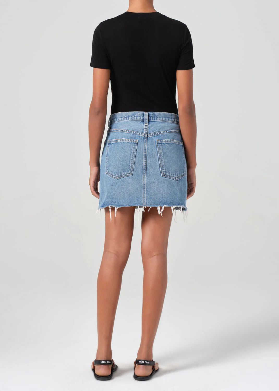 AGOLDE V-Waist Mini Skirt - Fairway - Image 5