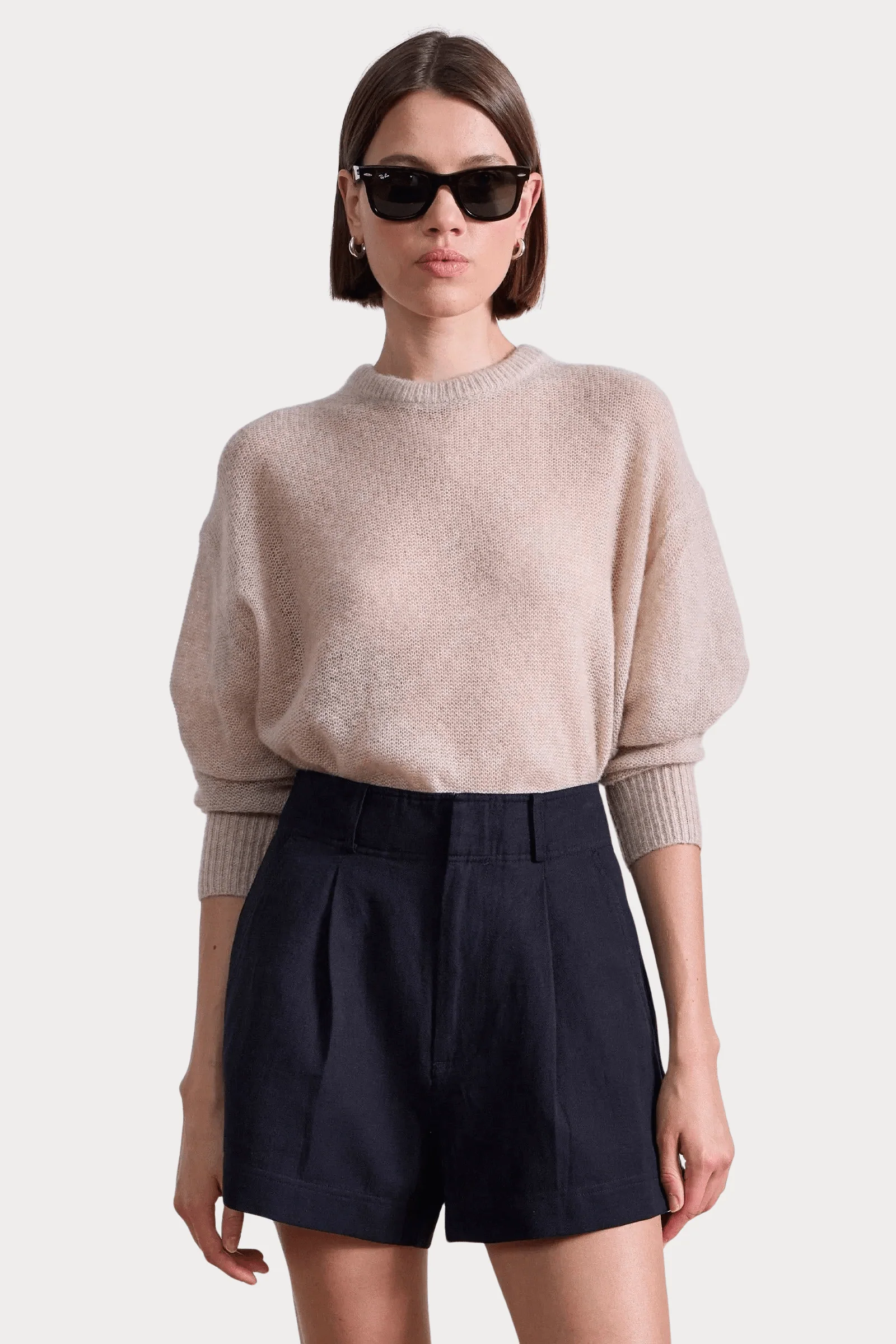 Apiece Apart Softest Tissue Weight Sweater - Sand - Image 5