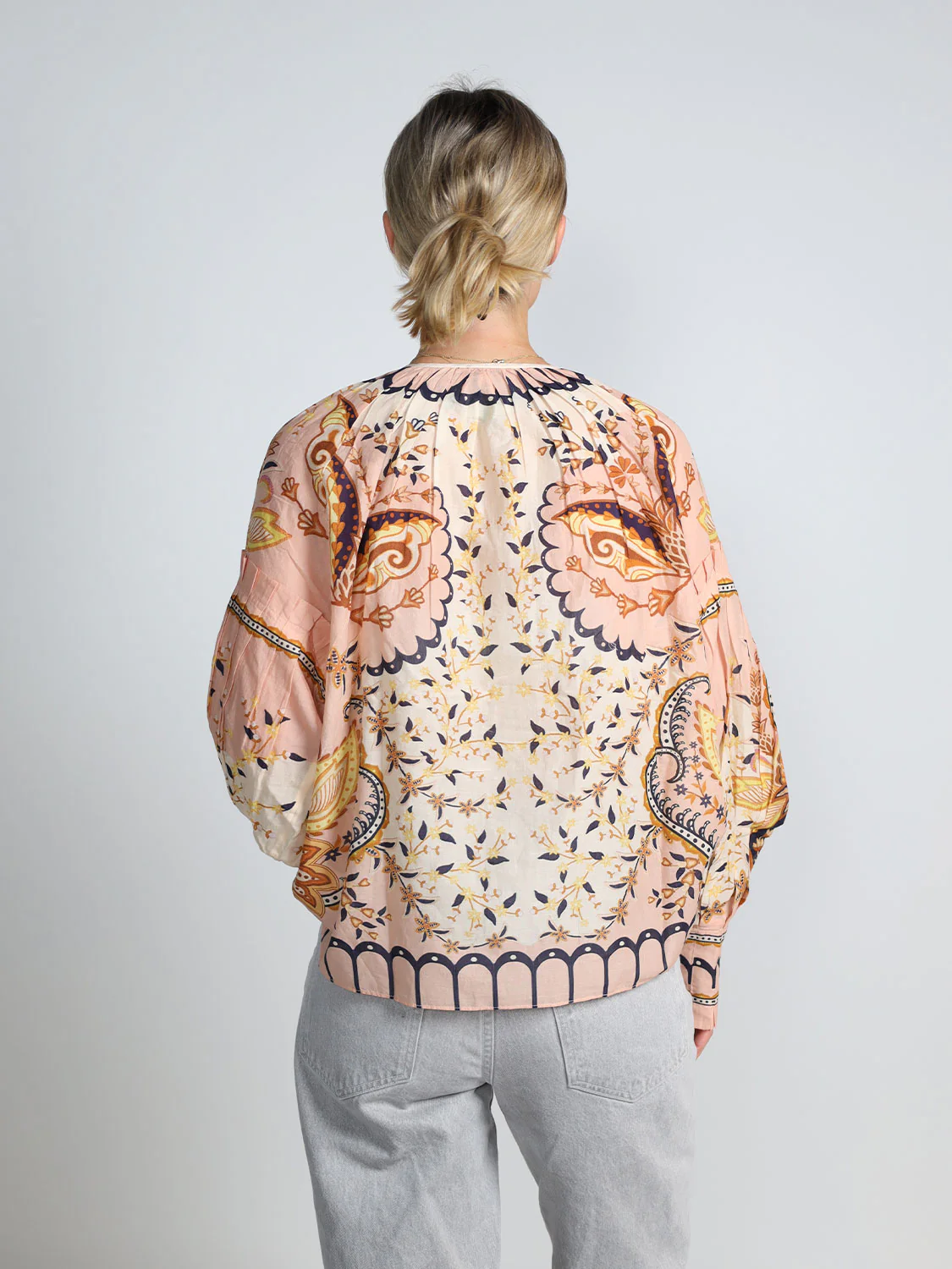 Farm Rio Jaipur Blouse - Beige - Image 2