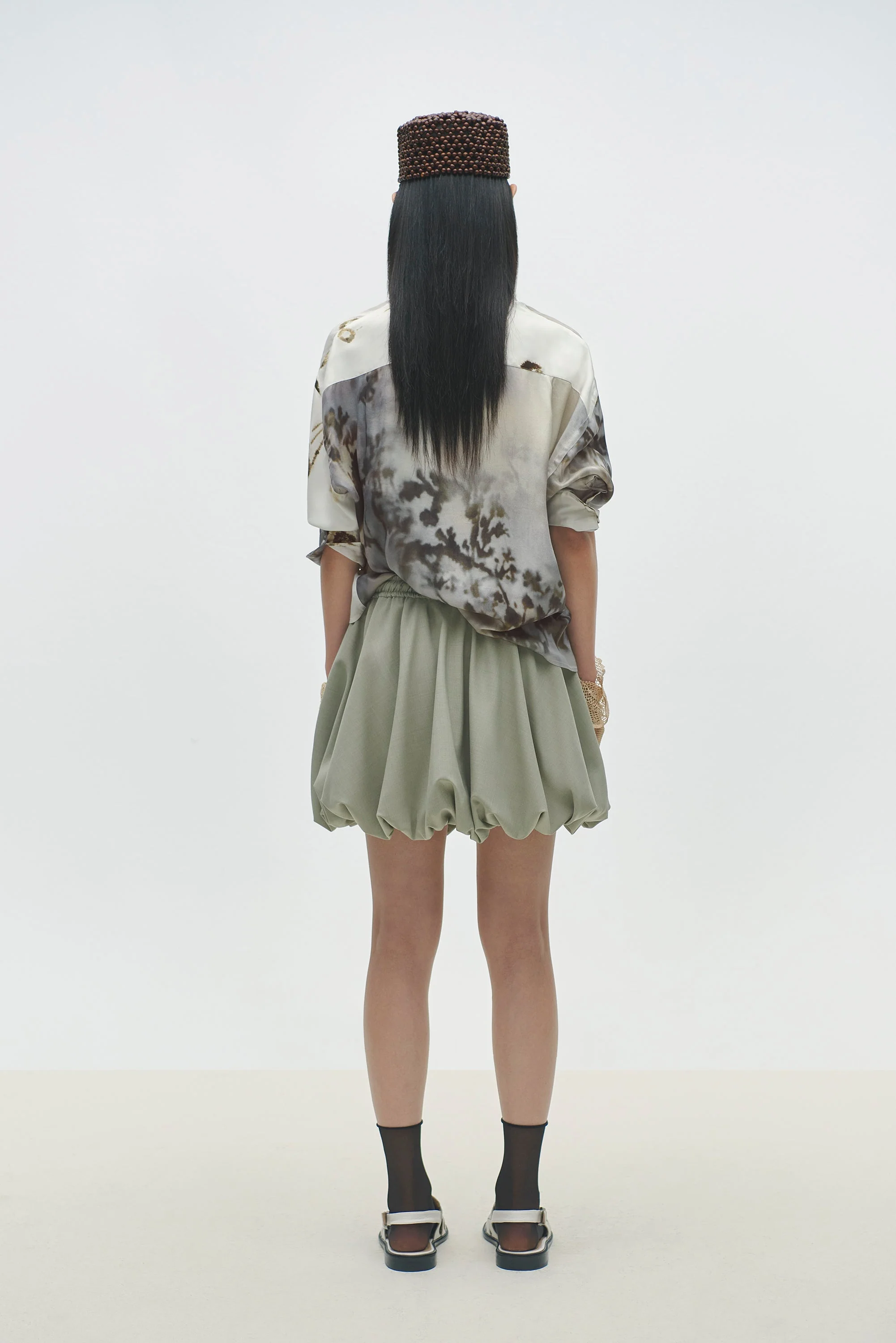Cordera Balloon Mini Skirt - Salvia - Image 3