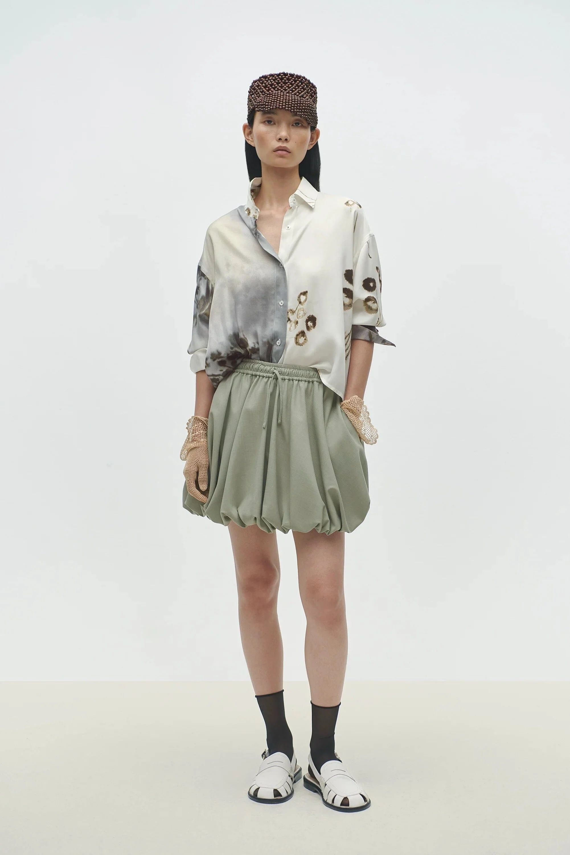 Cordera Balloon Mini Skirt - Salvia - Image 2