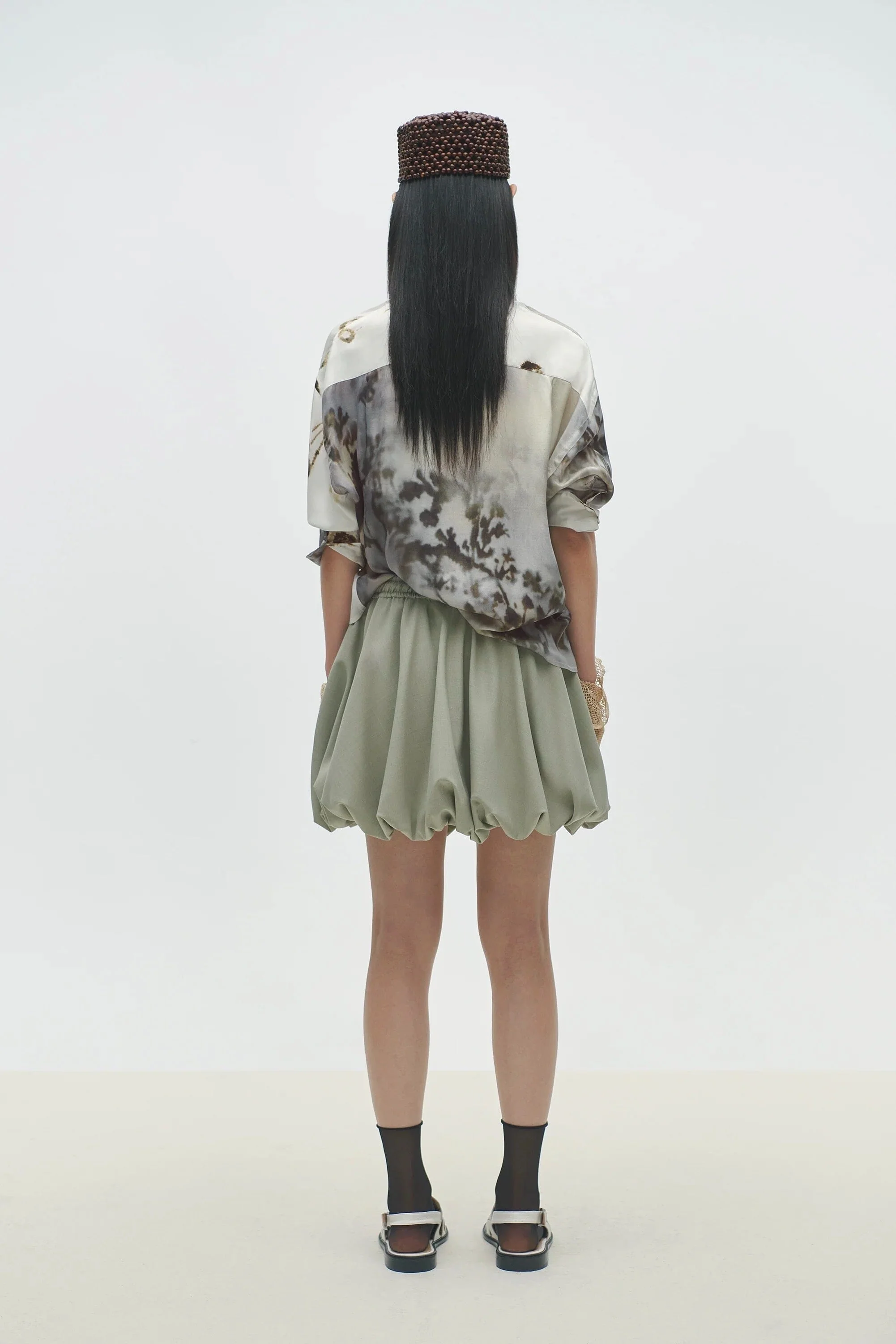 Cordera Balloon Mini Skirt - Salvia - Image 3